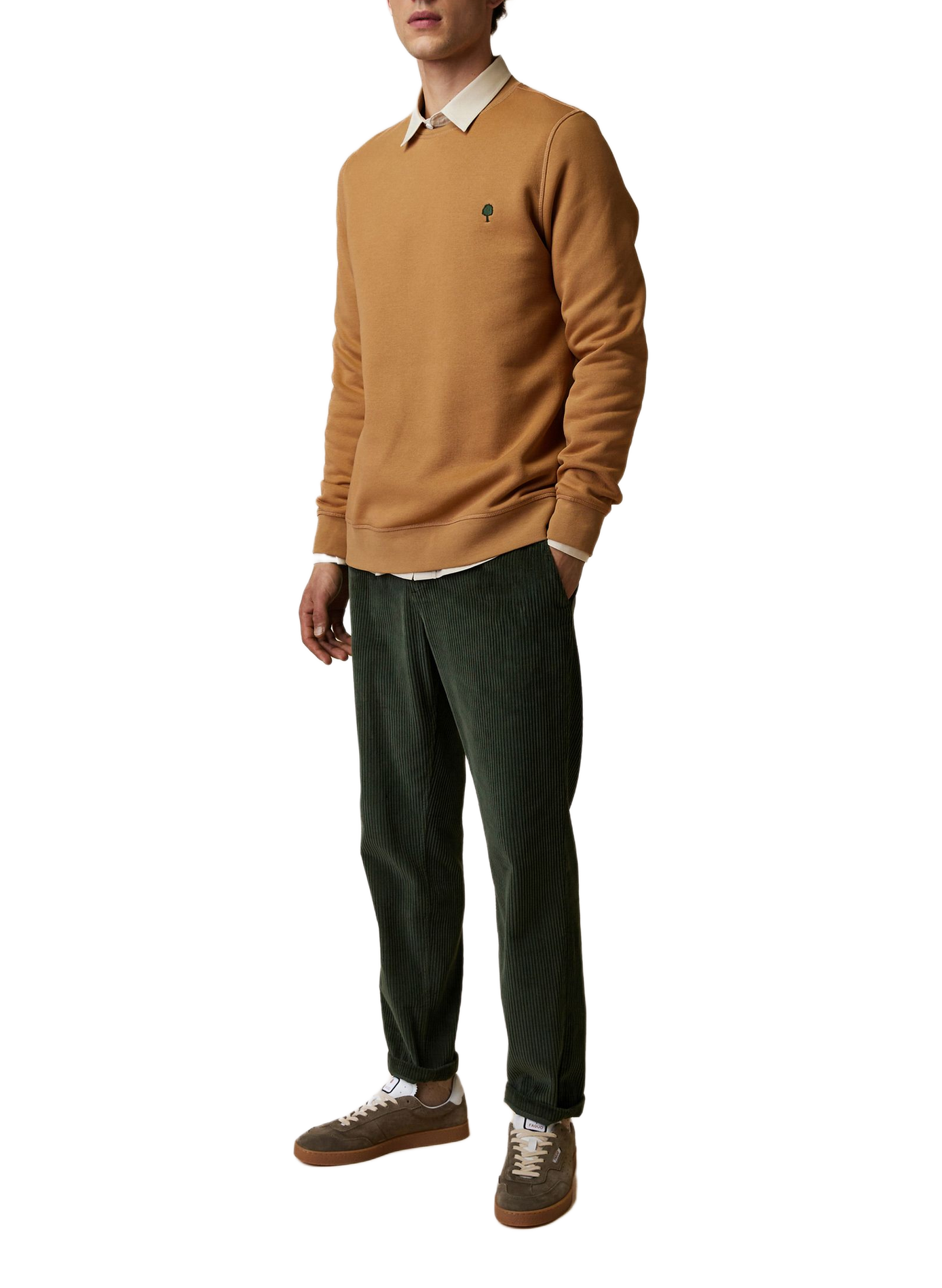 Rechte sweatshirt van gemengd katoen FAGUO Bruin