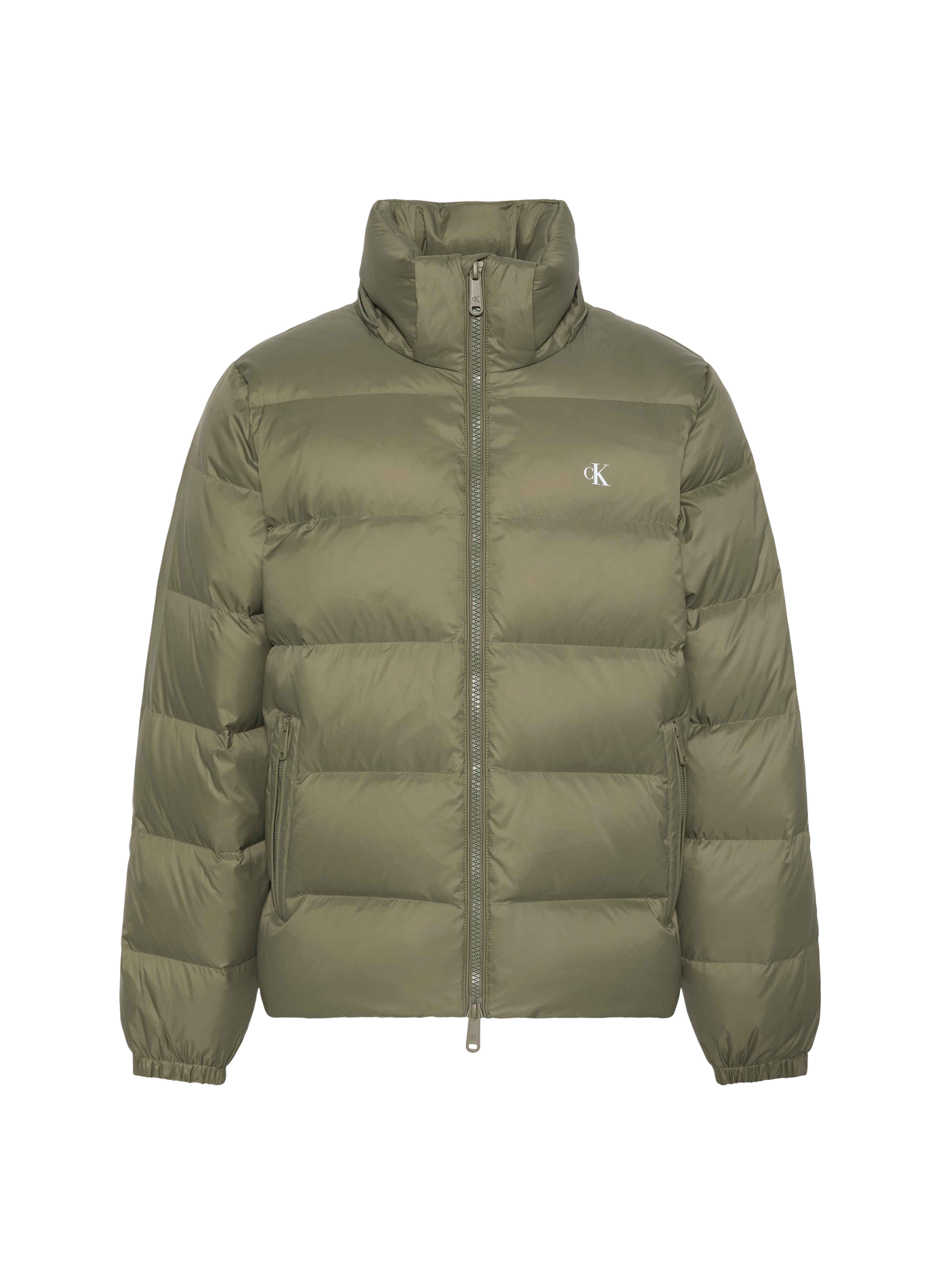 Down jacket with removable hood | Khaki CALVIN KLEIN Men