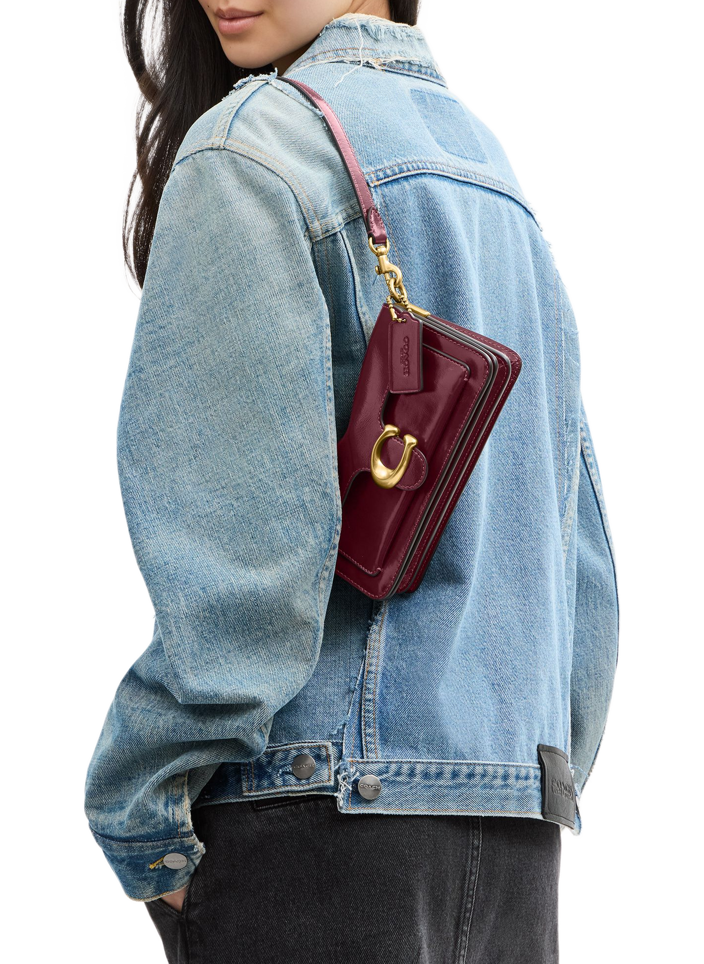 Sac épaule Tabby 20 en cuir COACH Rot