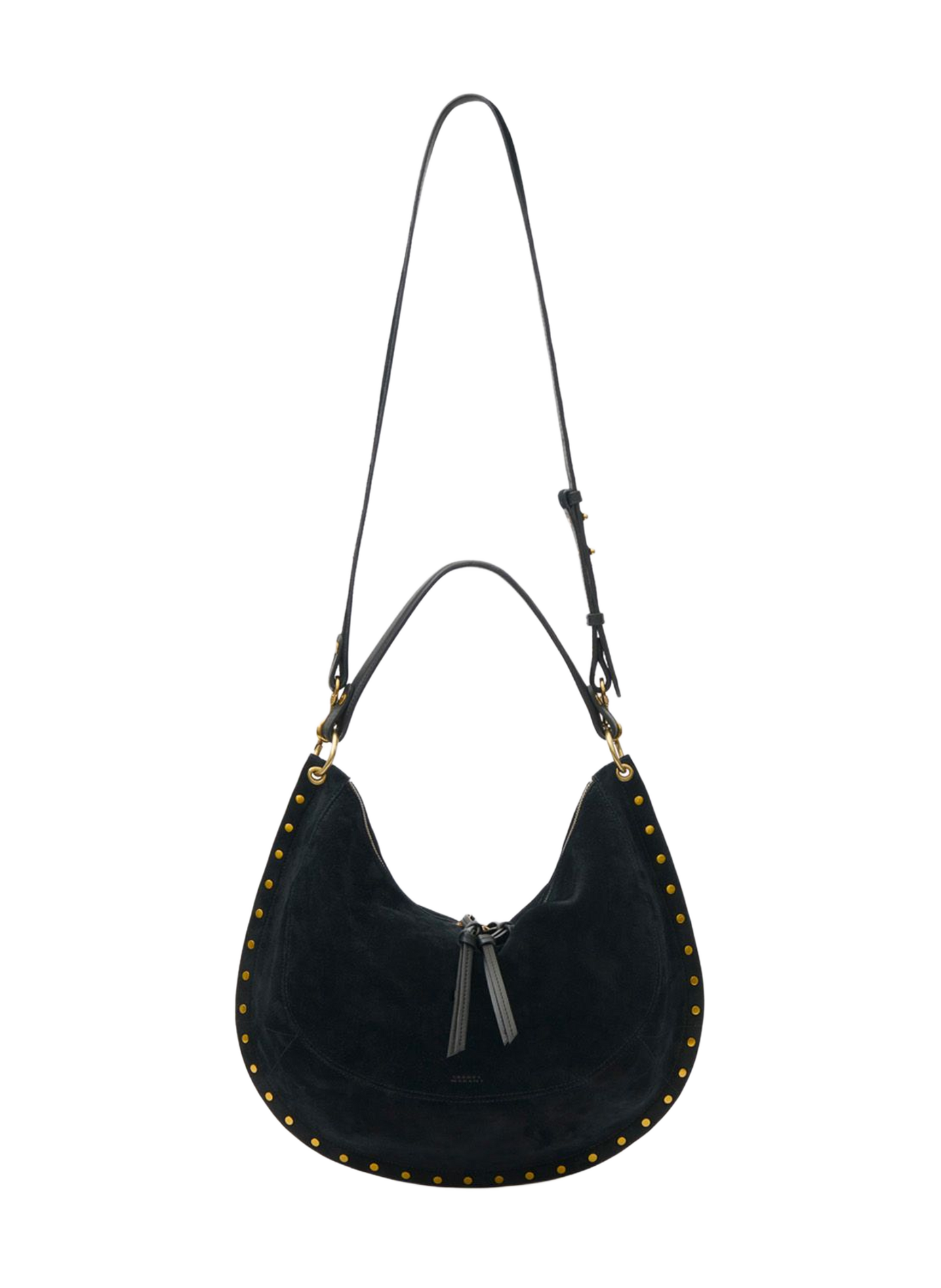 OSKAN SOFT L Tasche aus Veloursleder ISABEL MARANT Schwarz