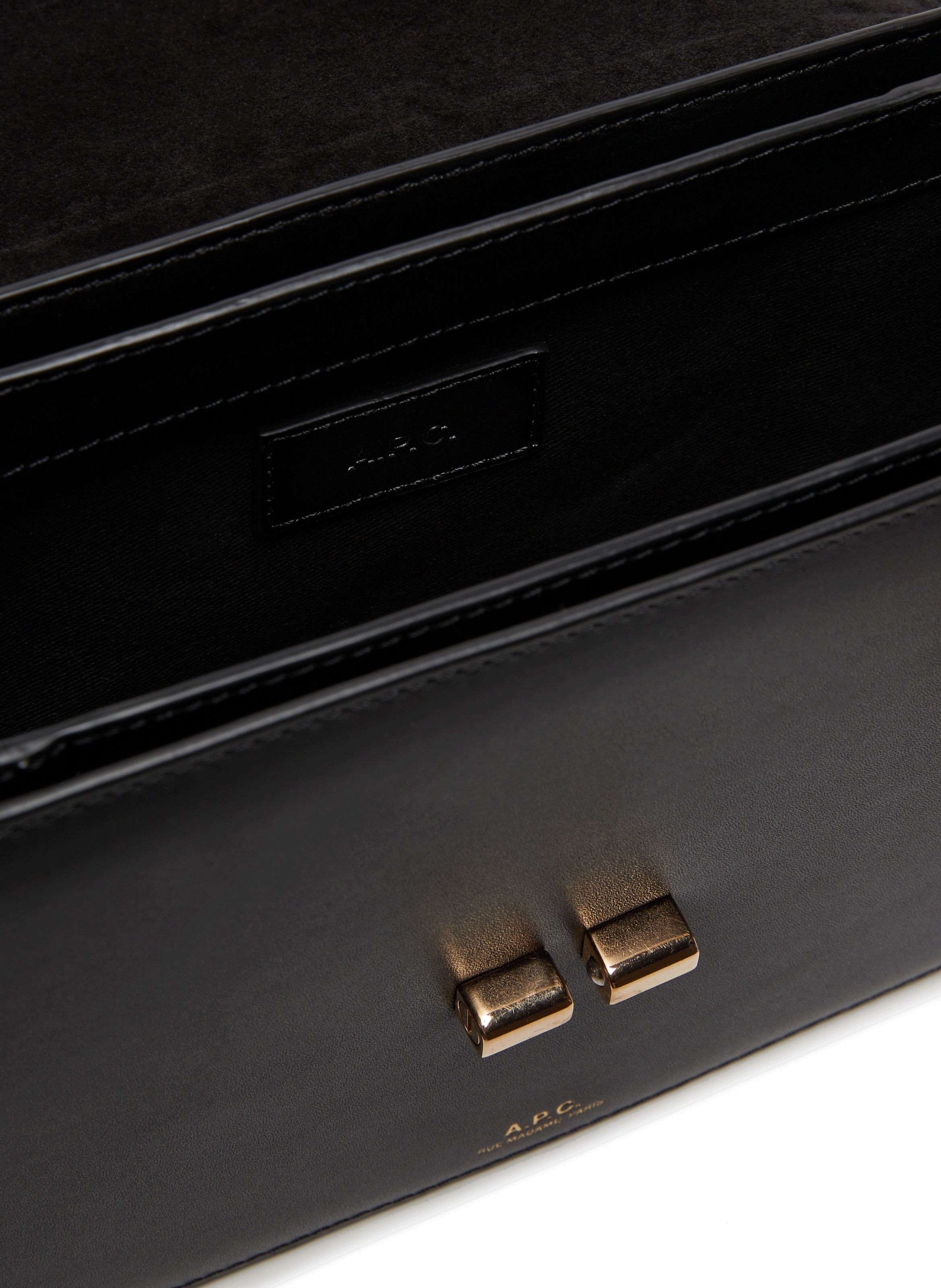 Grace small leather bag A.P.C. Black