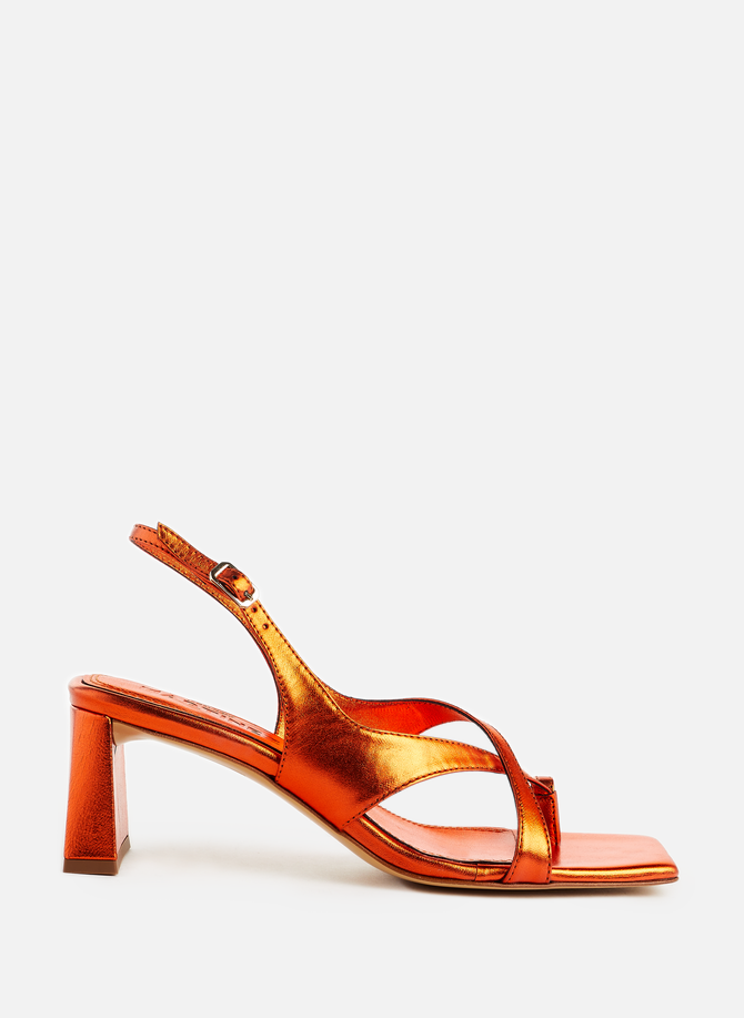 Arcos leather heeled sandals SOULIERS MARTINEZ