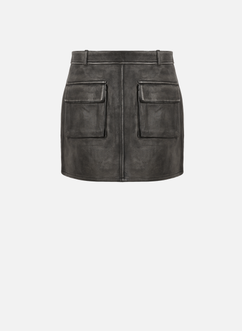 Black leather skirt SEASON 1865 