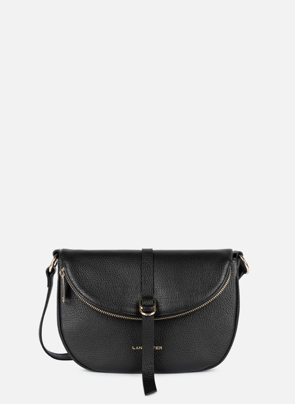 Sac besace - dune gaia Noir by LANCASTER LANCASTER Sac besace - dune gaia Noir