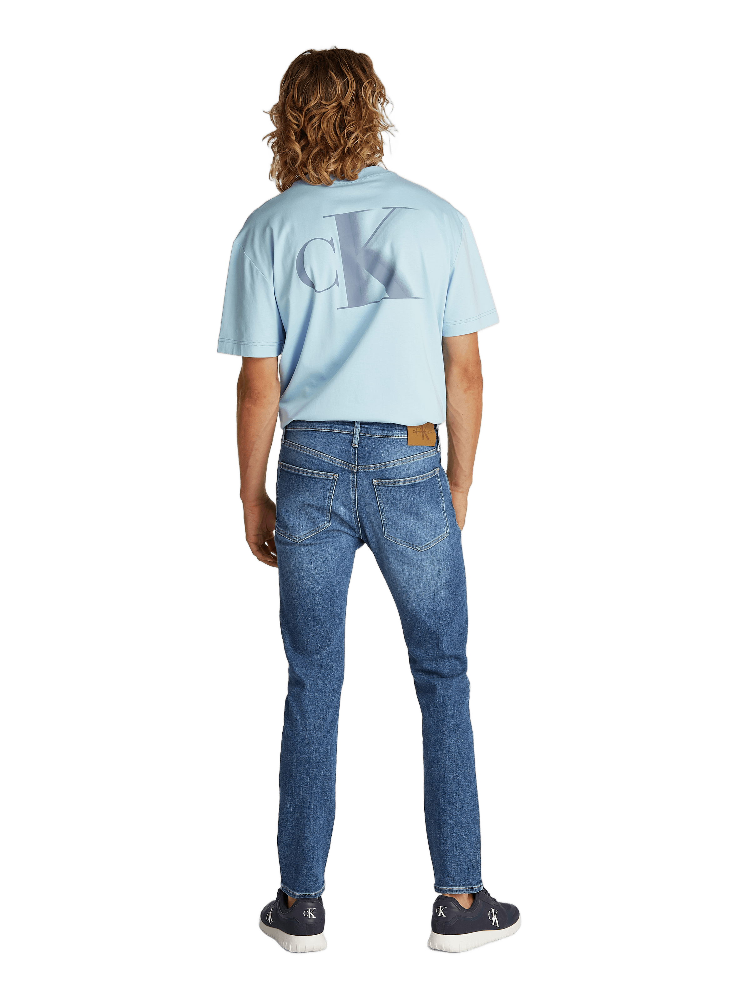 Cotton T-shirt CALVIN KLEIN Blue