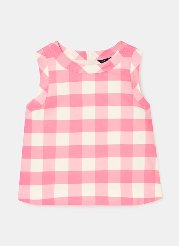 Top droite vichy - tepee Rose by TARA JARMON TARA JARMON Top droite vichy - tepee Rose
