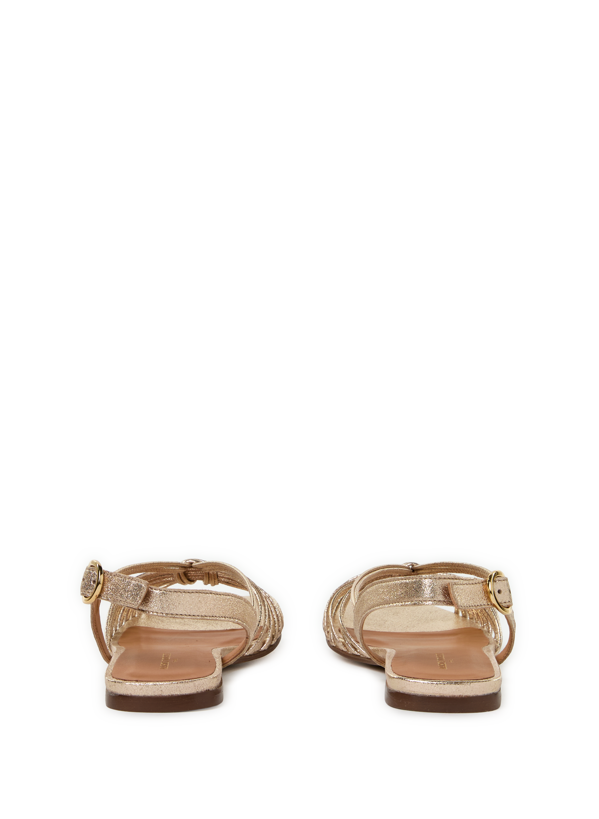 Sandales plates Mélodie MAISON TOUFET Doré