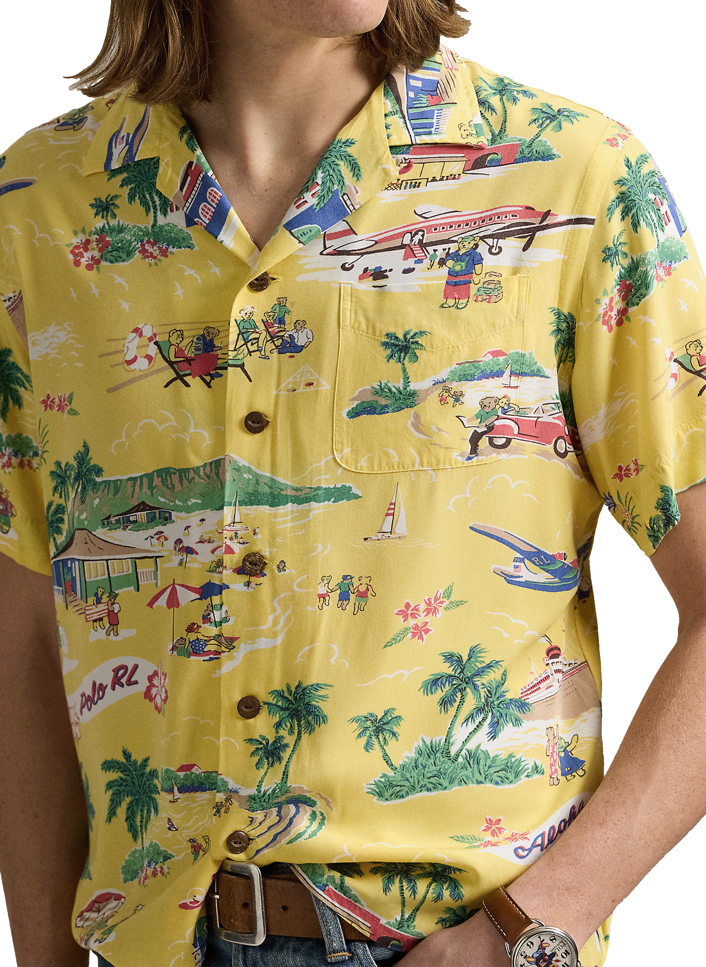 Polo à motif  POLO RALPH LAUREN Jaune