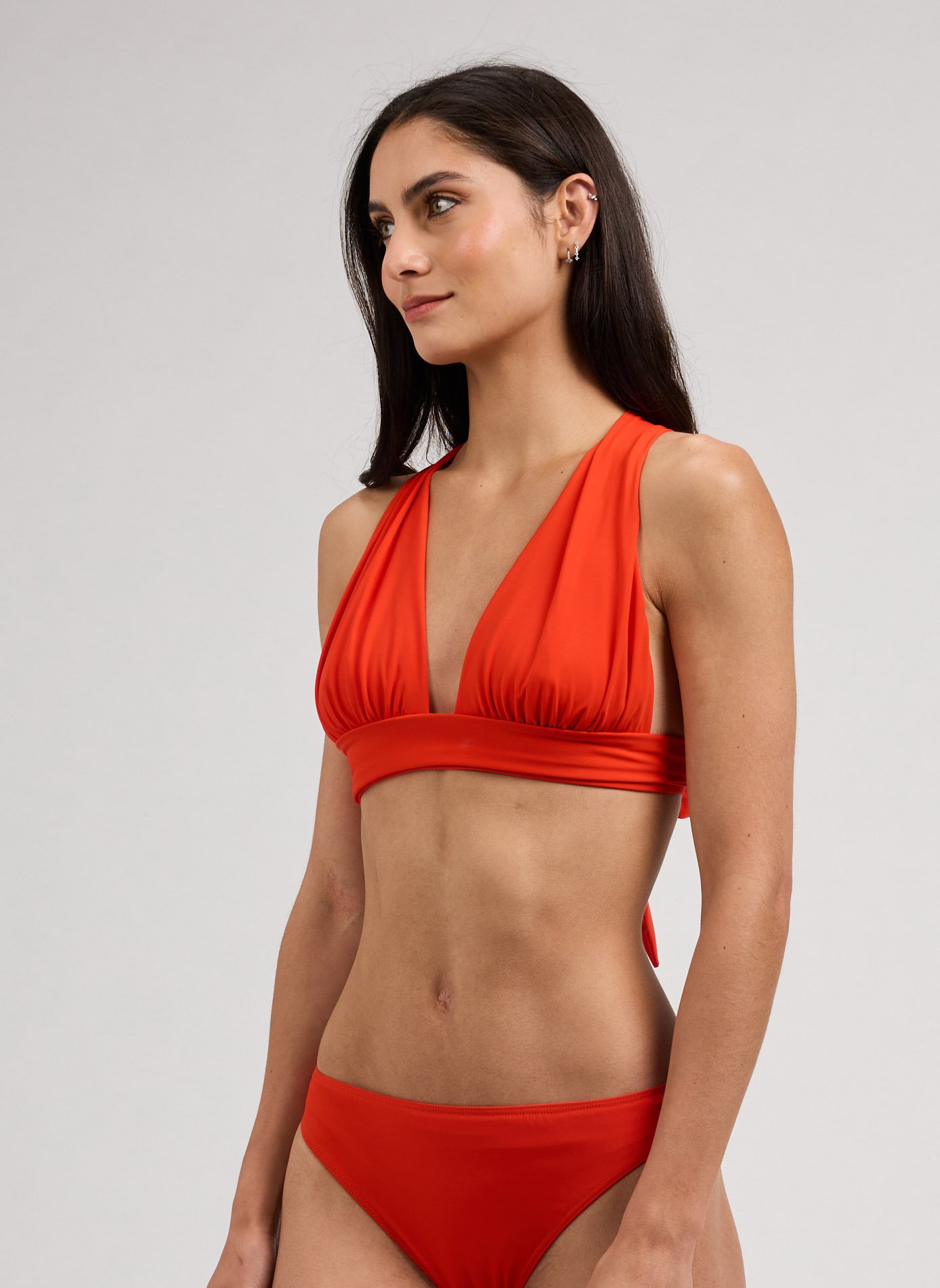 Haut de maillot de bain uni SAISON 1865 Orange