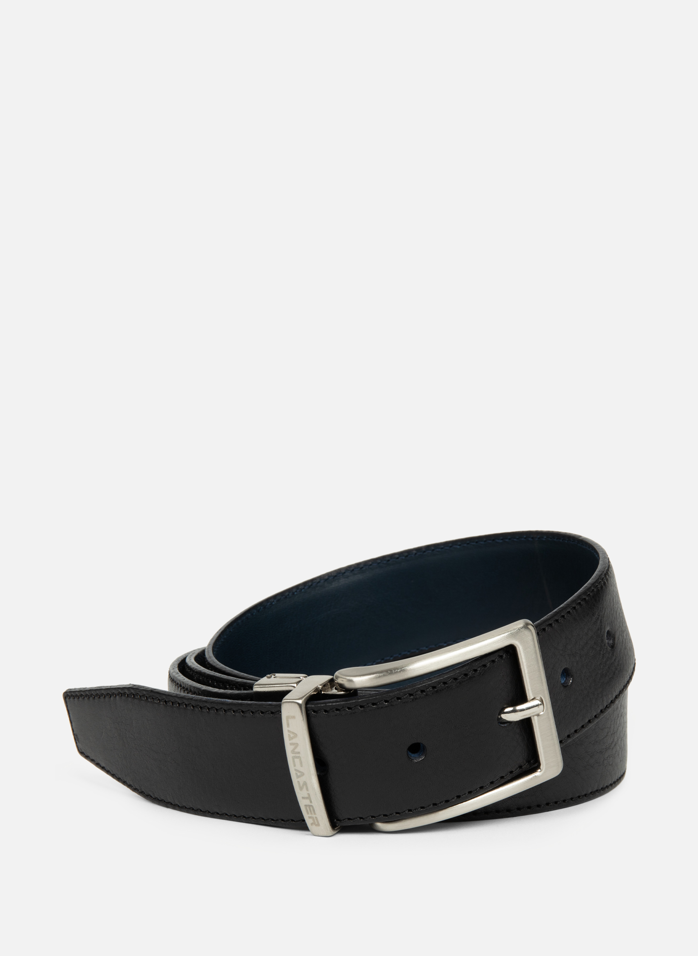 Small belt - Ceinture Cuir Lisse Homme LANCASTER Black