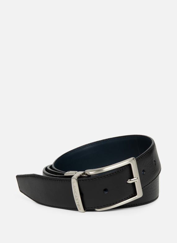 Ceinture - ceinture cuir lisse homme | Noir by LANCASTER Ceinture - ceinture cuir lisse homme Noir