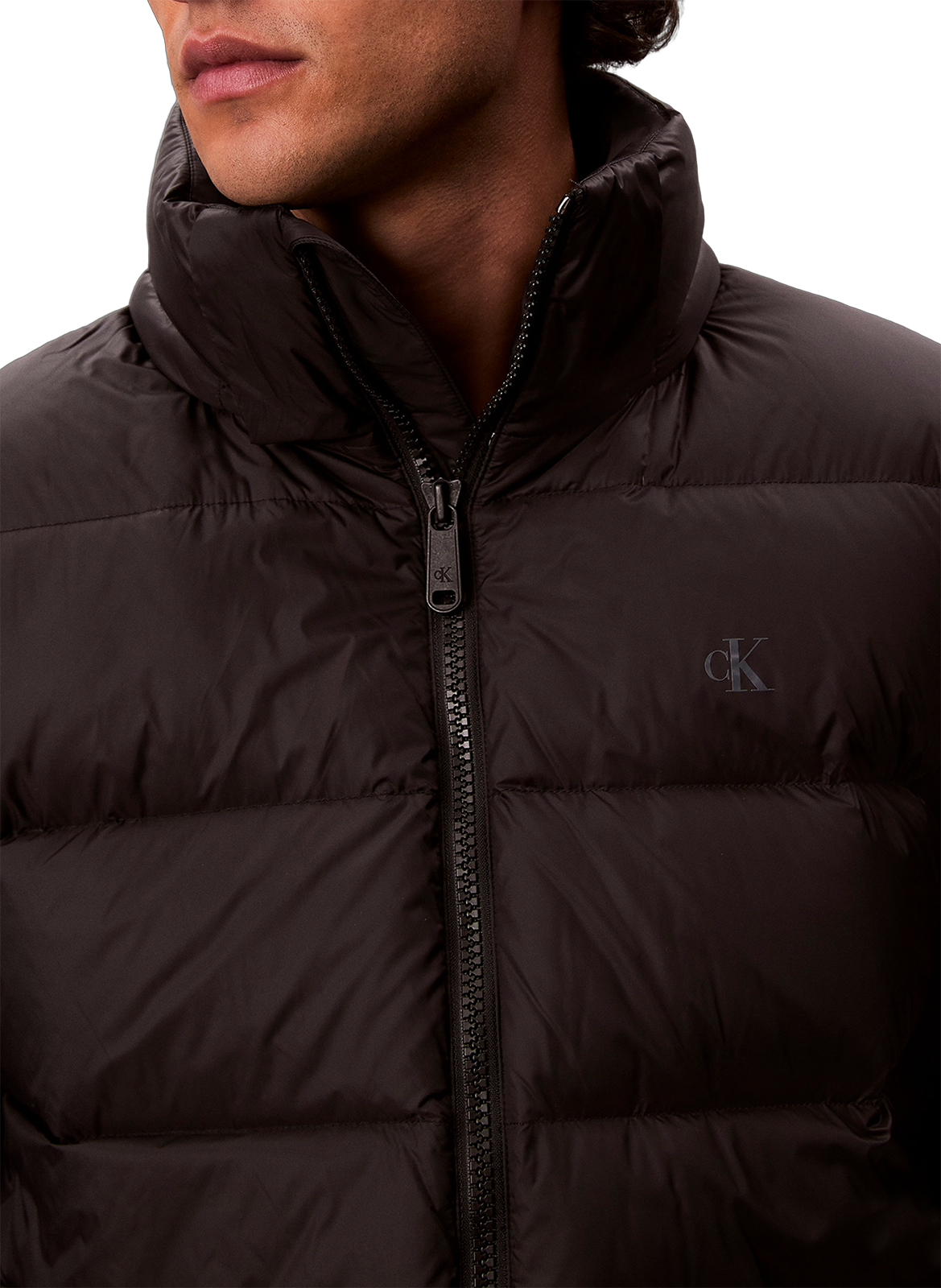 Down jacket with logo CALVIN KLEIN Black