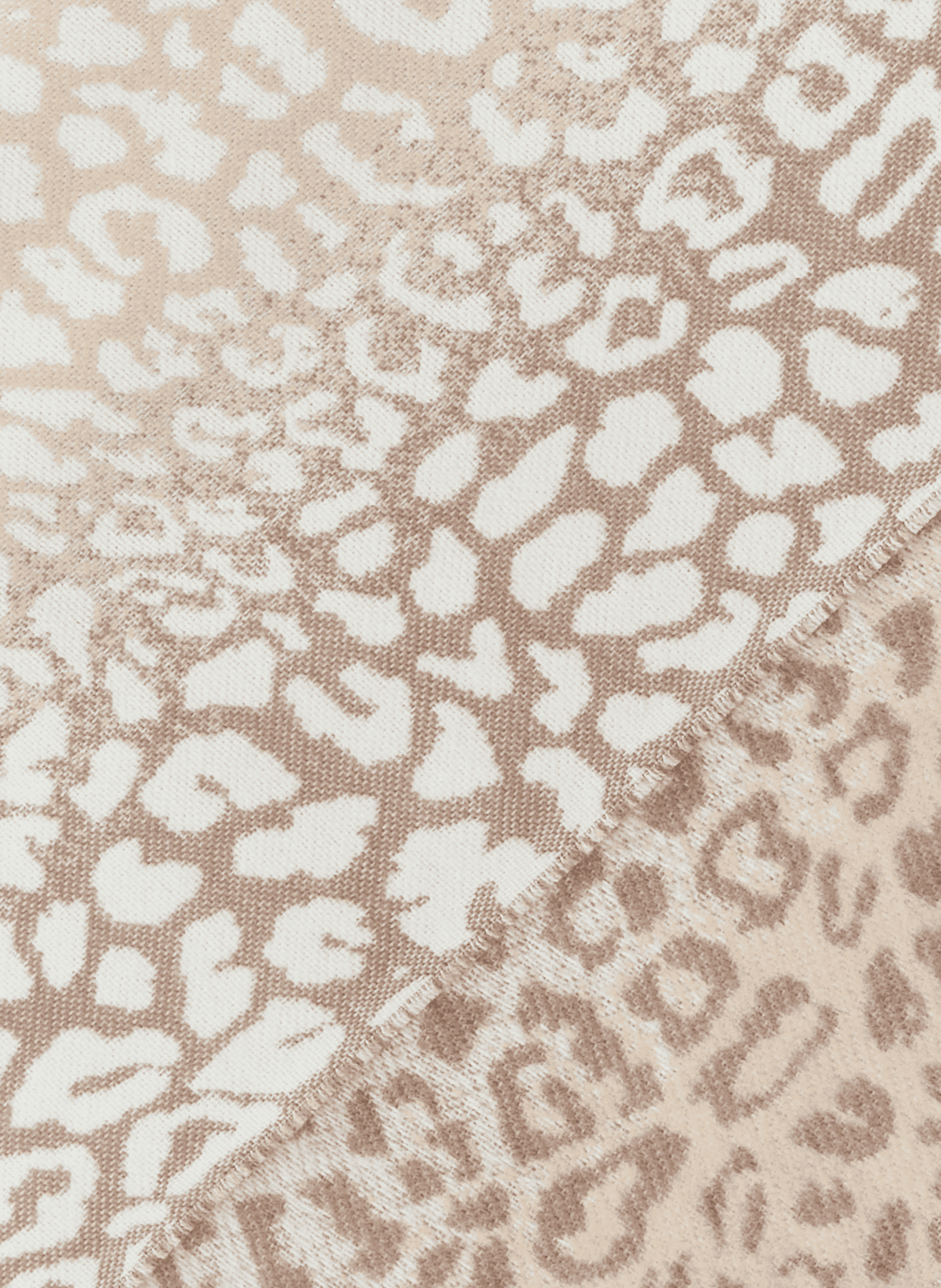 Echarpe à motif léopard AU PRINTEMPS PARIS Beige