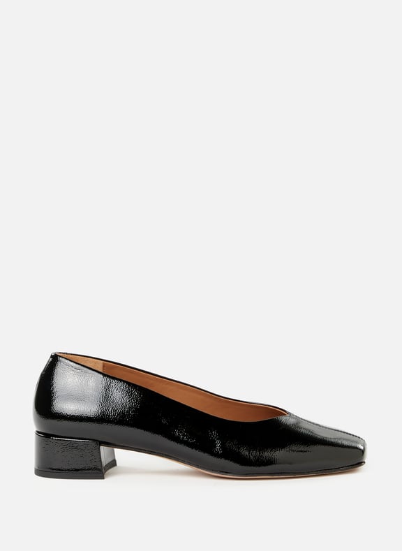 Patent leather high heel shoes Black by BOBBIES BOBBIES Patent leather high heel shoes Black