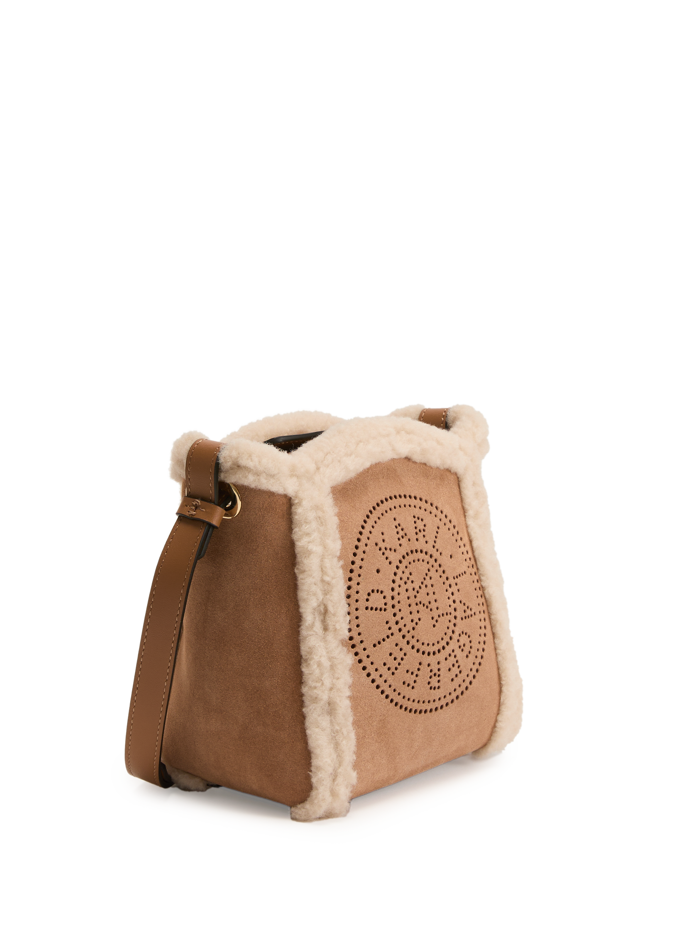 K/Circle cow leather handbag KARL LAGERFELD Brown