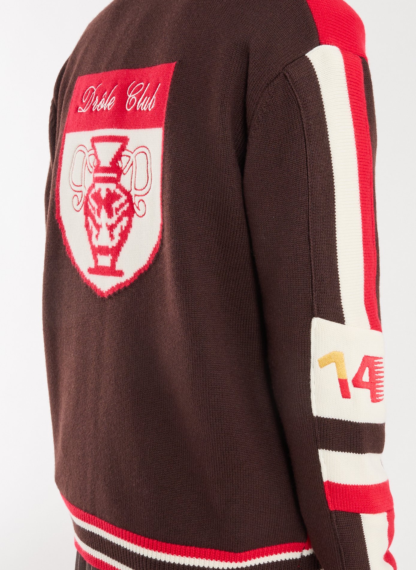 Light Knit Zip-Up Jacket DROLE DE MONSIEUR Multicolour