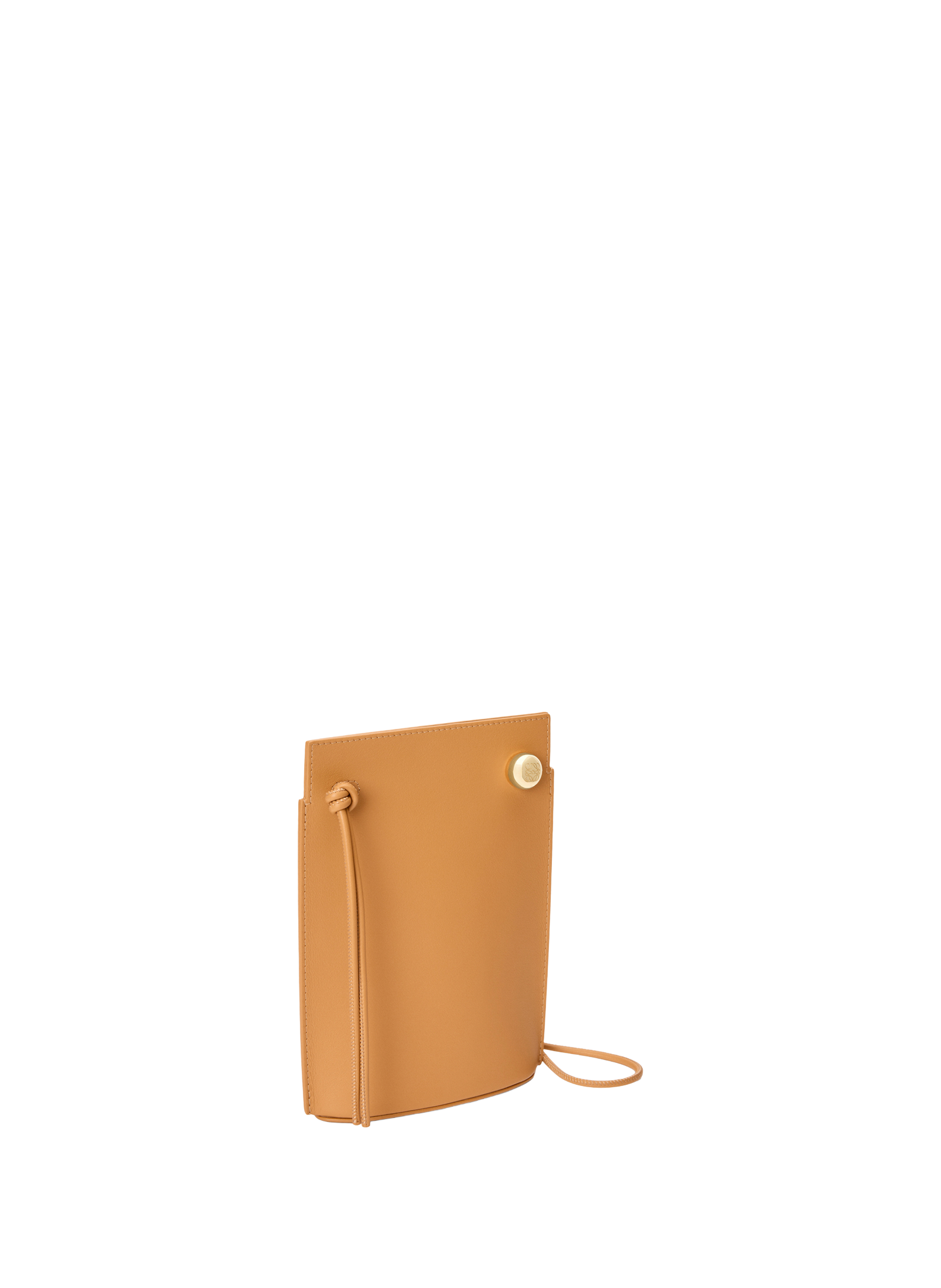 Pebble Dice Pocket in classic calf leather. LOEWE Brown