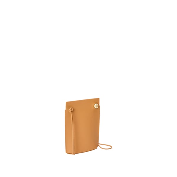 Loewe Pebble Dice Pocket En Cuir De Veau Classique In Brown