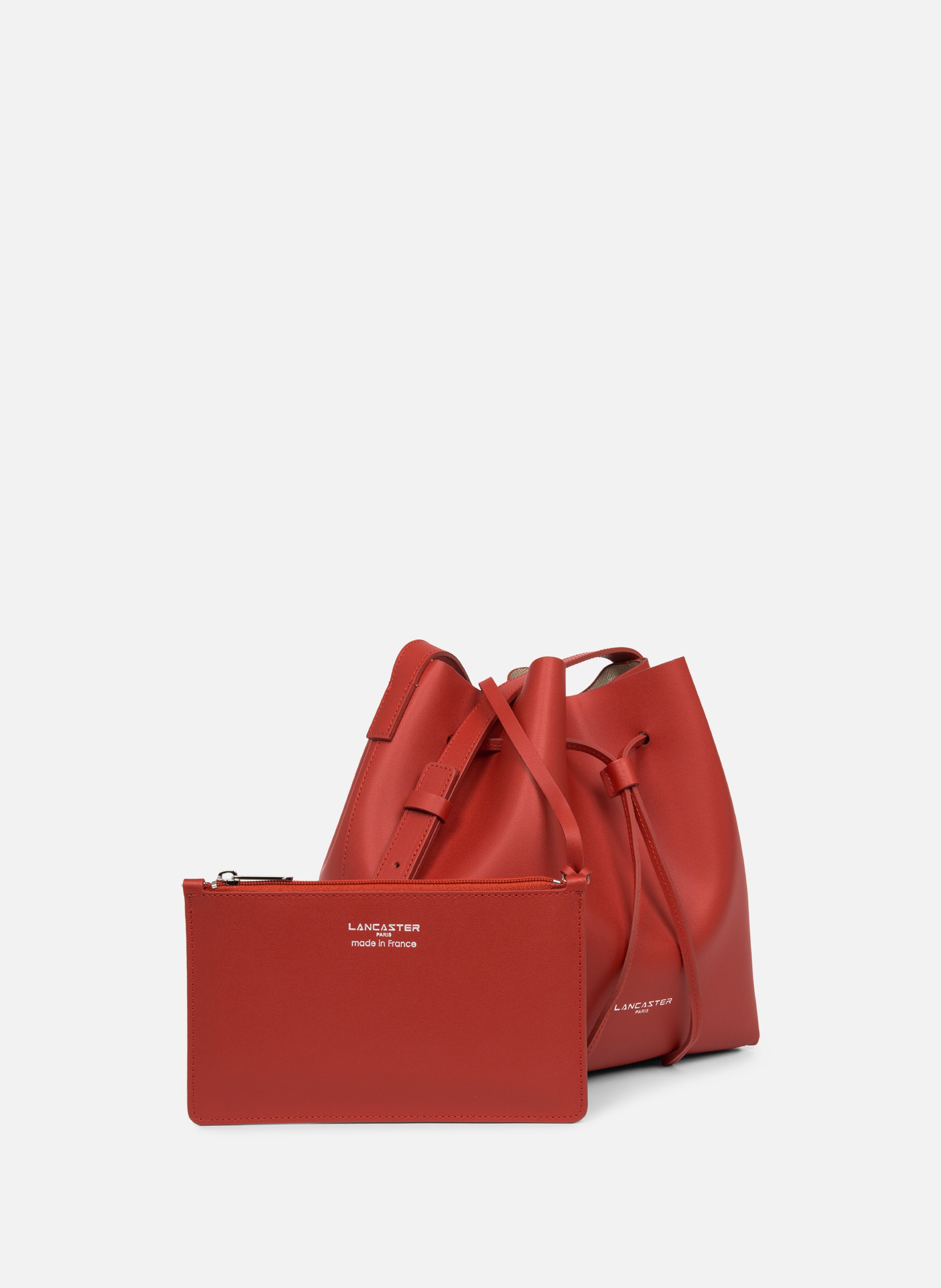 Grand sac bourse - pur & element city LANCASTER Rouge