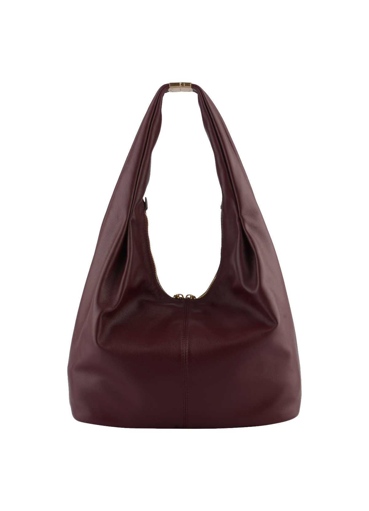 Arche | sac besace hobo en cuir de vachette POURCHET Rouge
