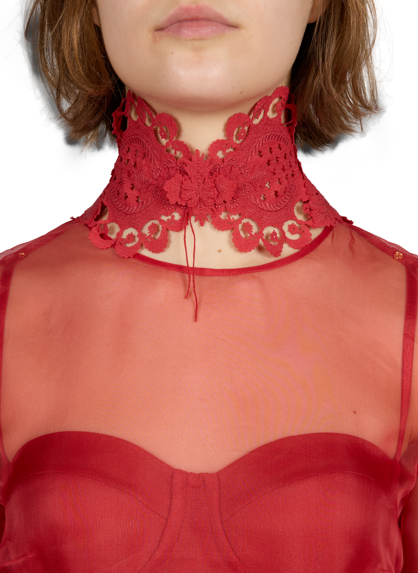 Robe courte Rebellion Lanterne en soie ZIMMERMANN Rouge