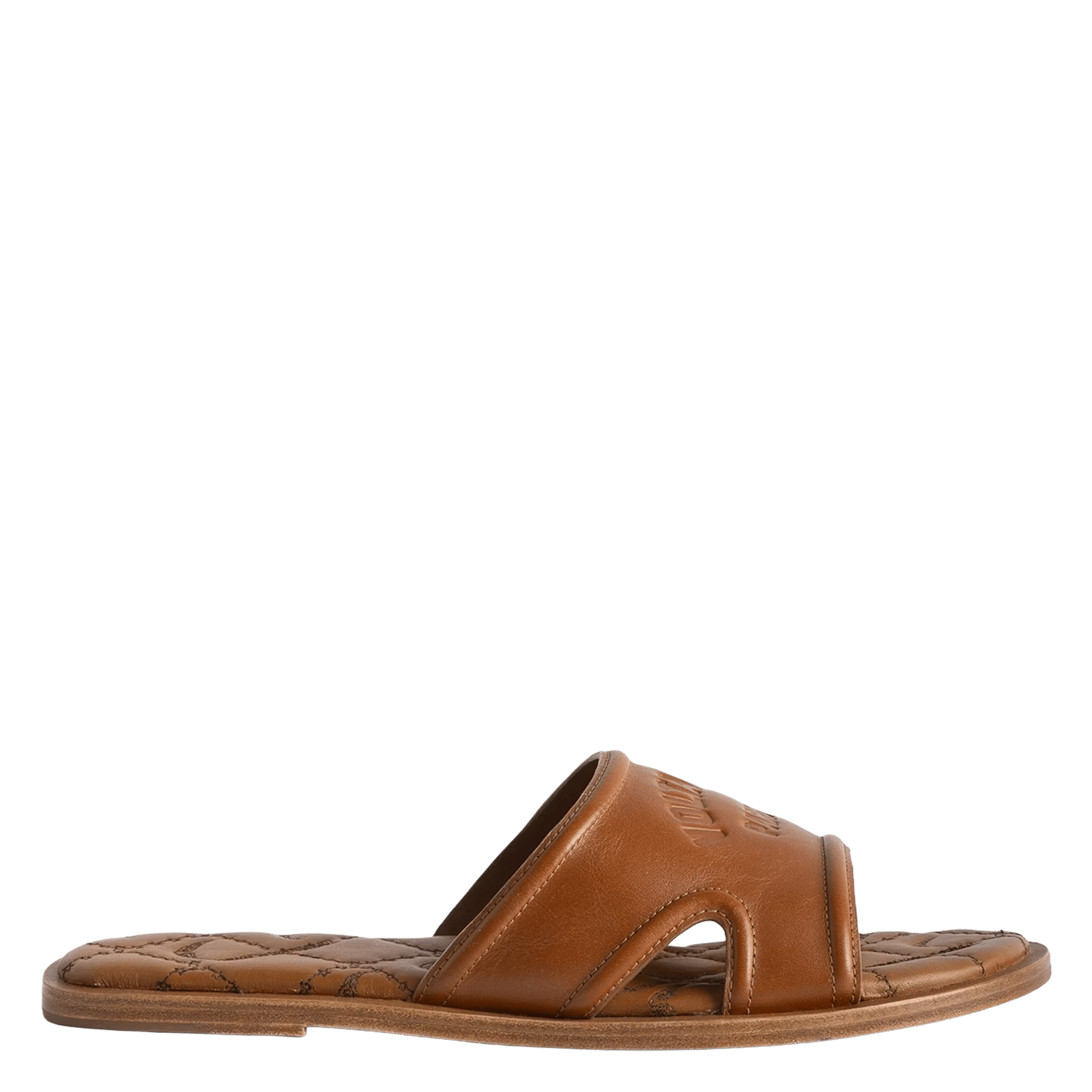 Sandales plates en cuir beach ZADIG&VOLTAIRE Marron