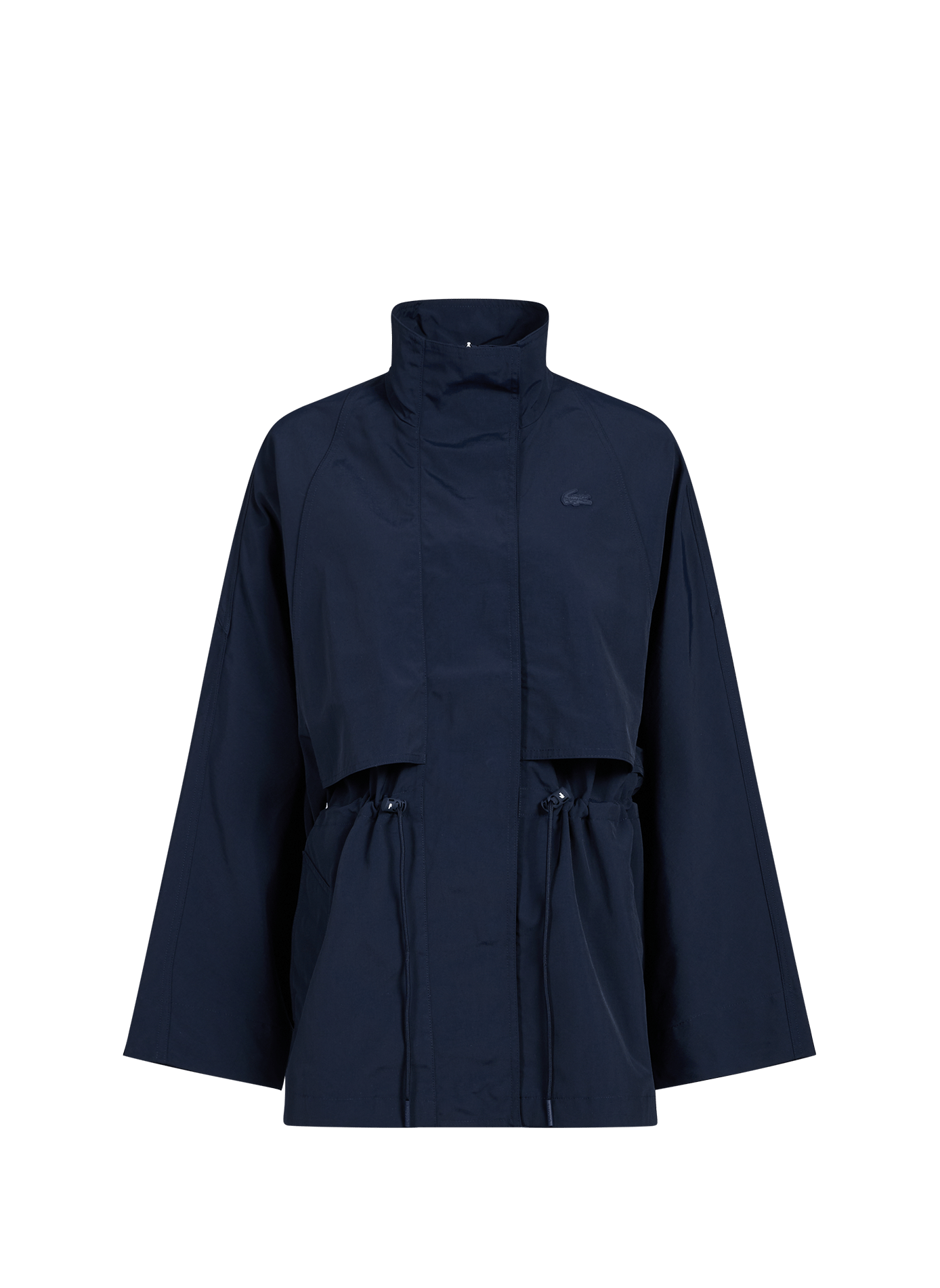 Cotton hooded parka LACOSTE Blue