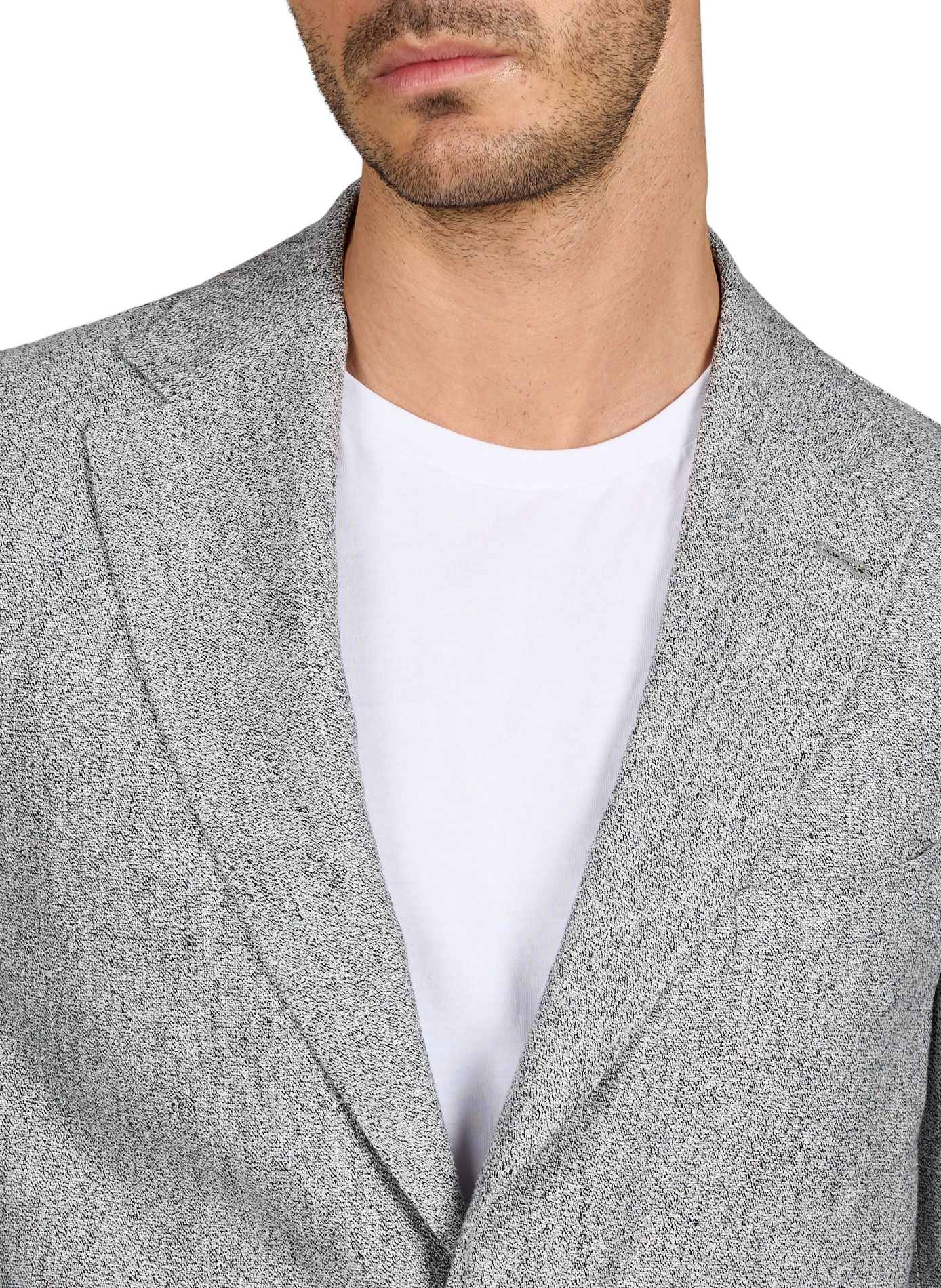 Straight buttoned blazer OFFICINE GENERALE Grey