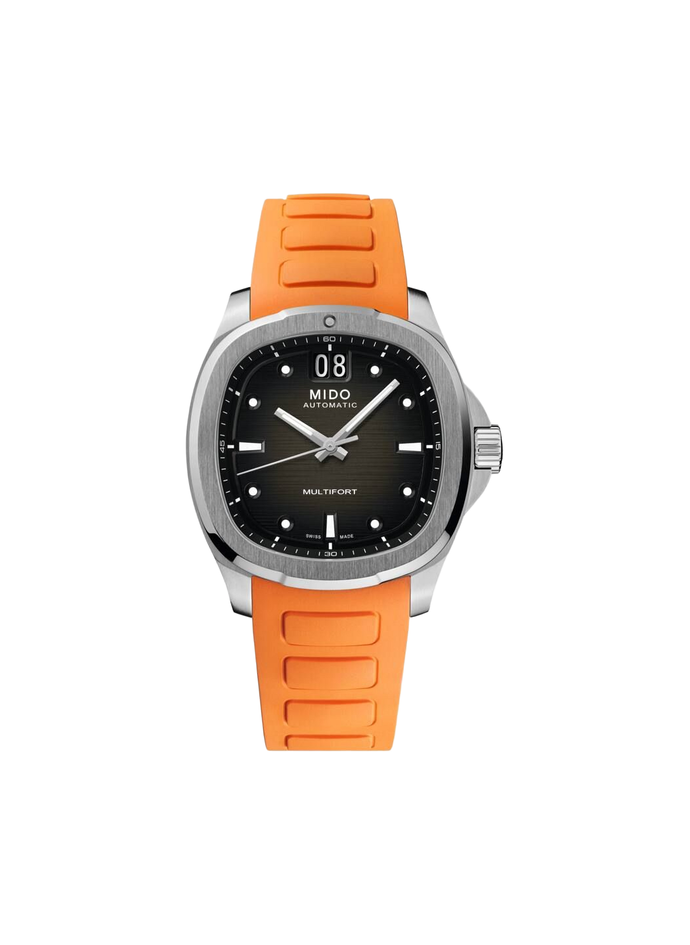 Montre Multifort TV Big Date en acier inoxydable MIDO Gris