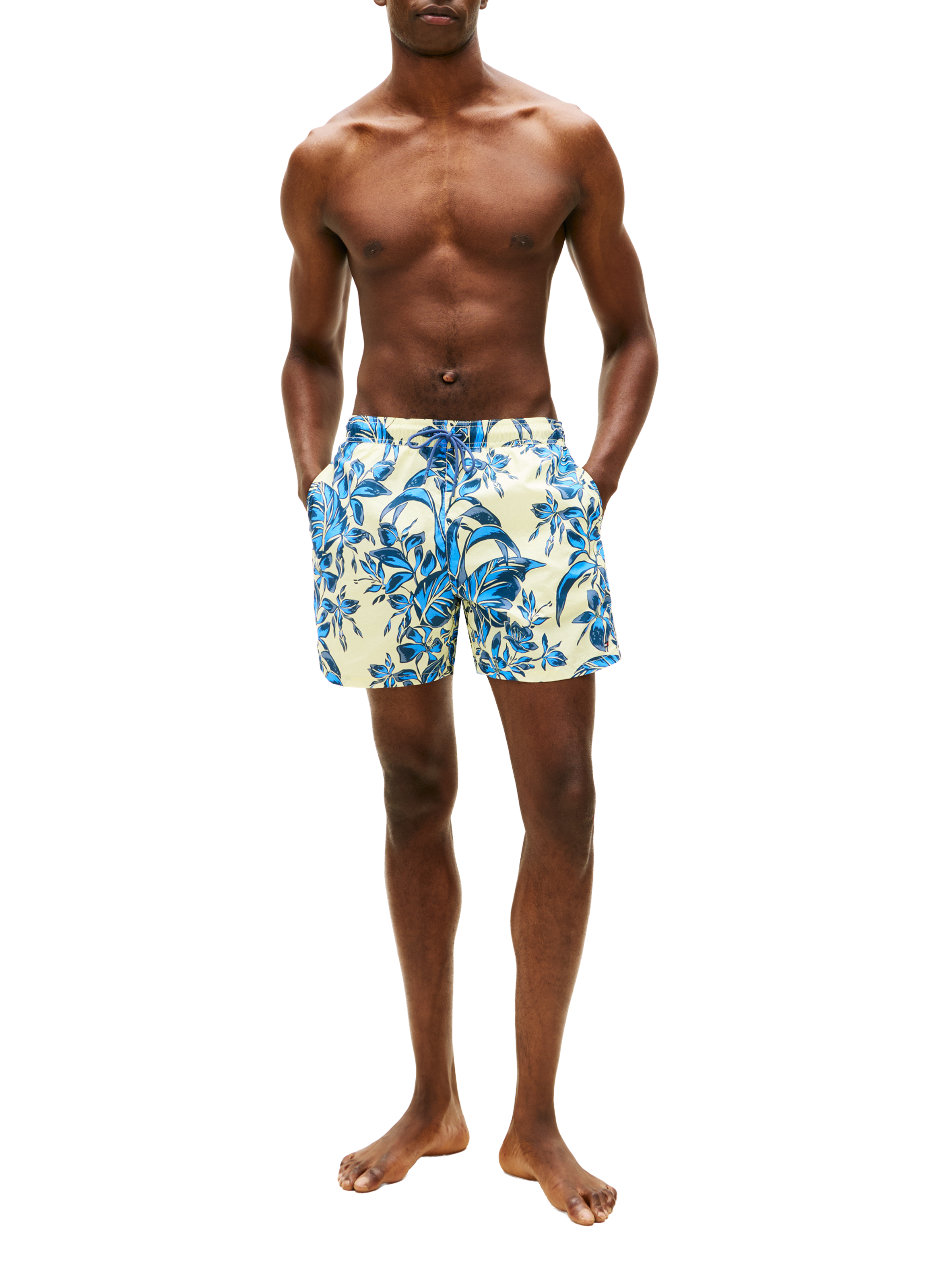 Short de bain imprimé TOMMY HILFIGER Jaune