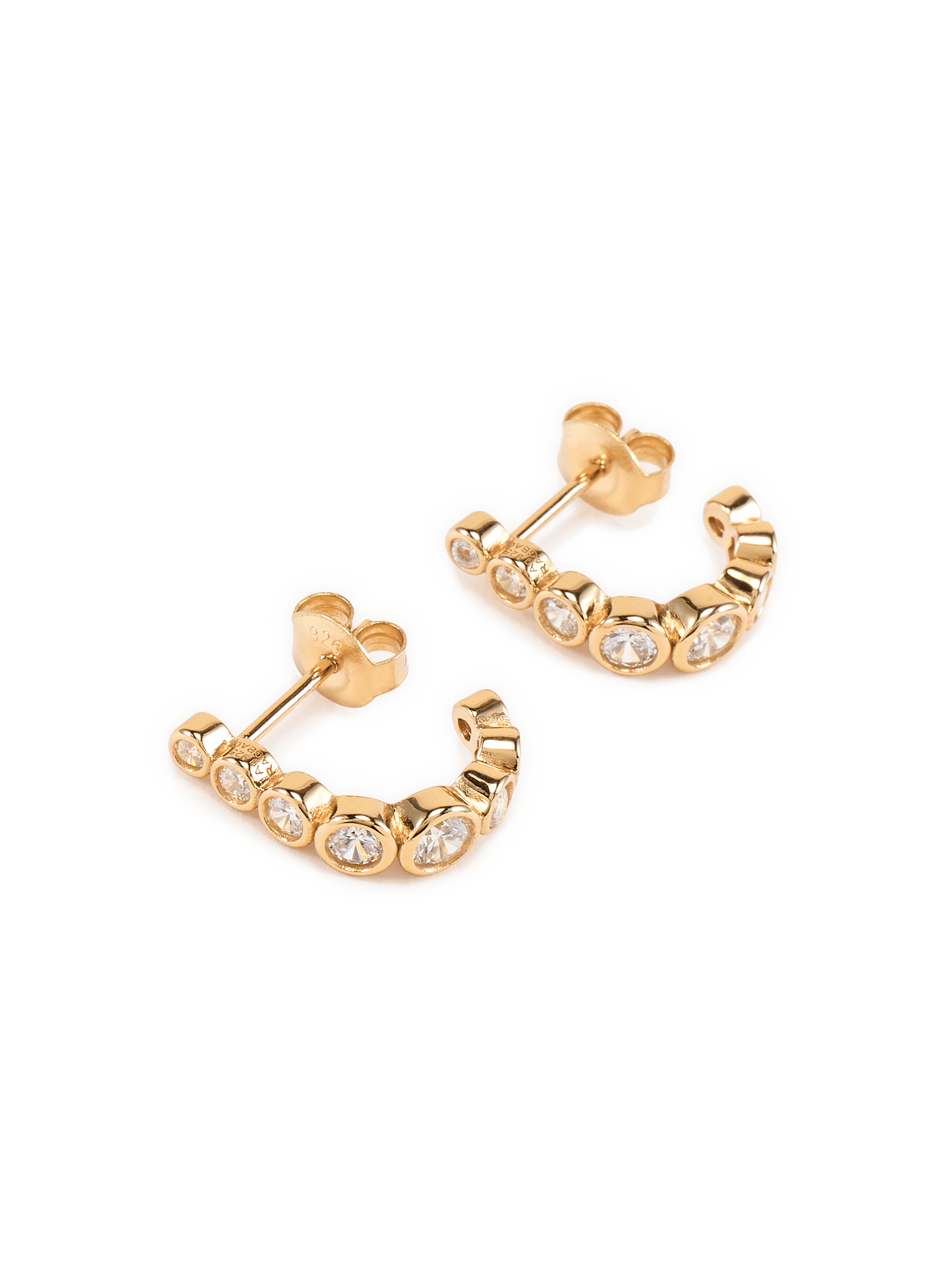 Earrings Odette with stones RAGBAG Golden