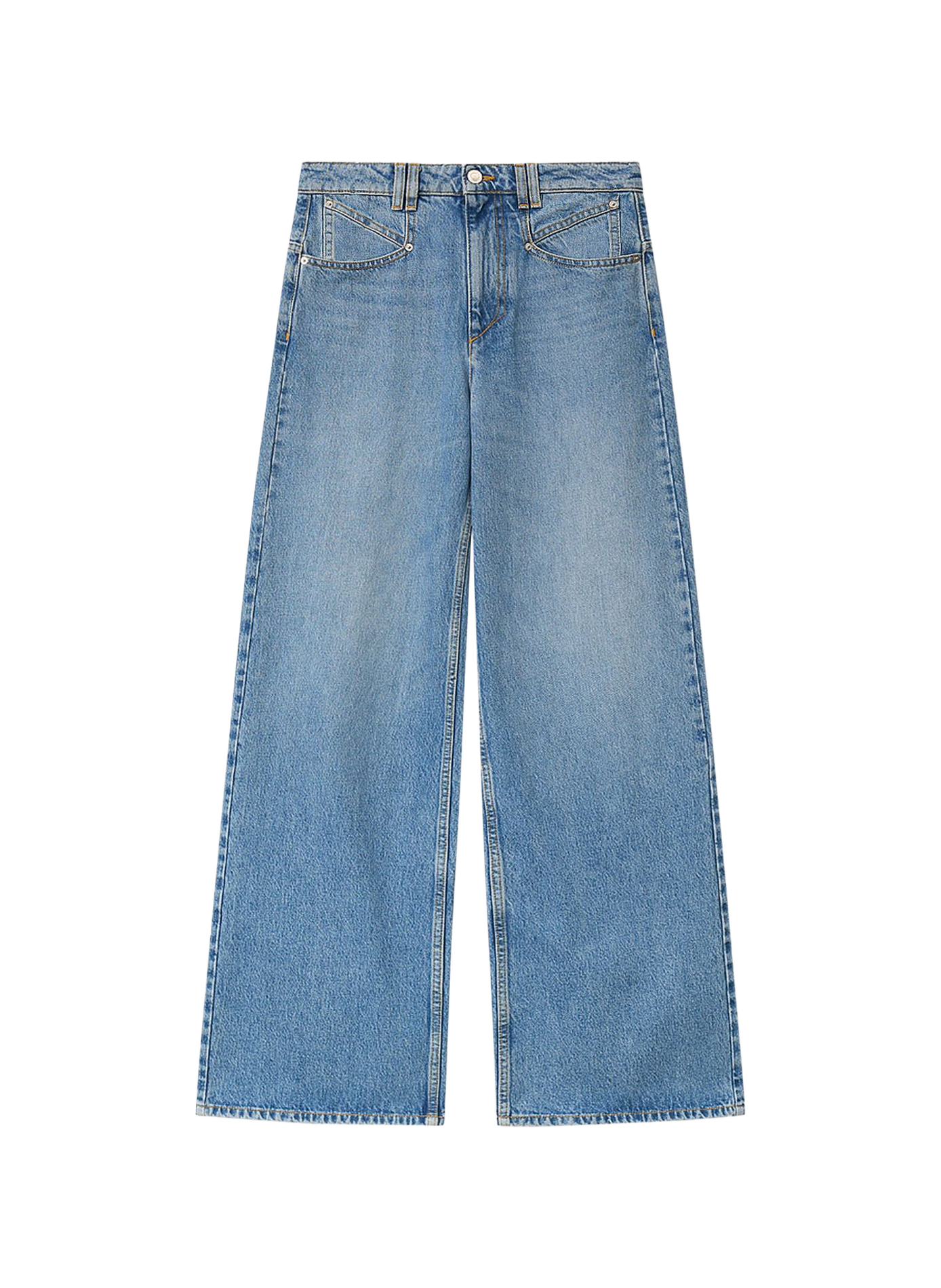 Wide-leg cotton jeans by Lemony LEMONY Denim bleu clair