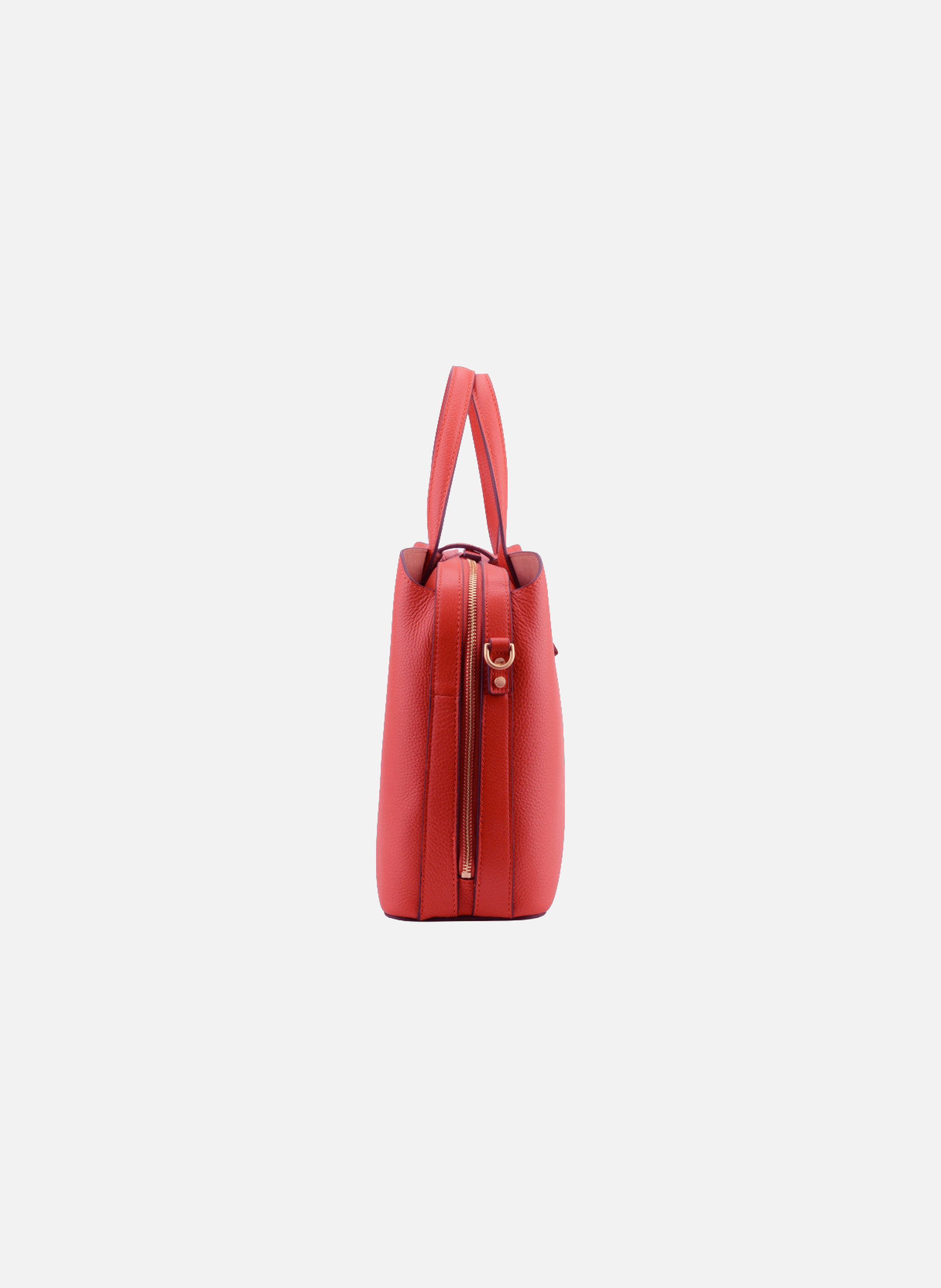 Cavalcade | sac à main mm en cuir de vachette POURCHET Rouge
