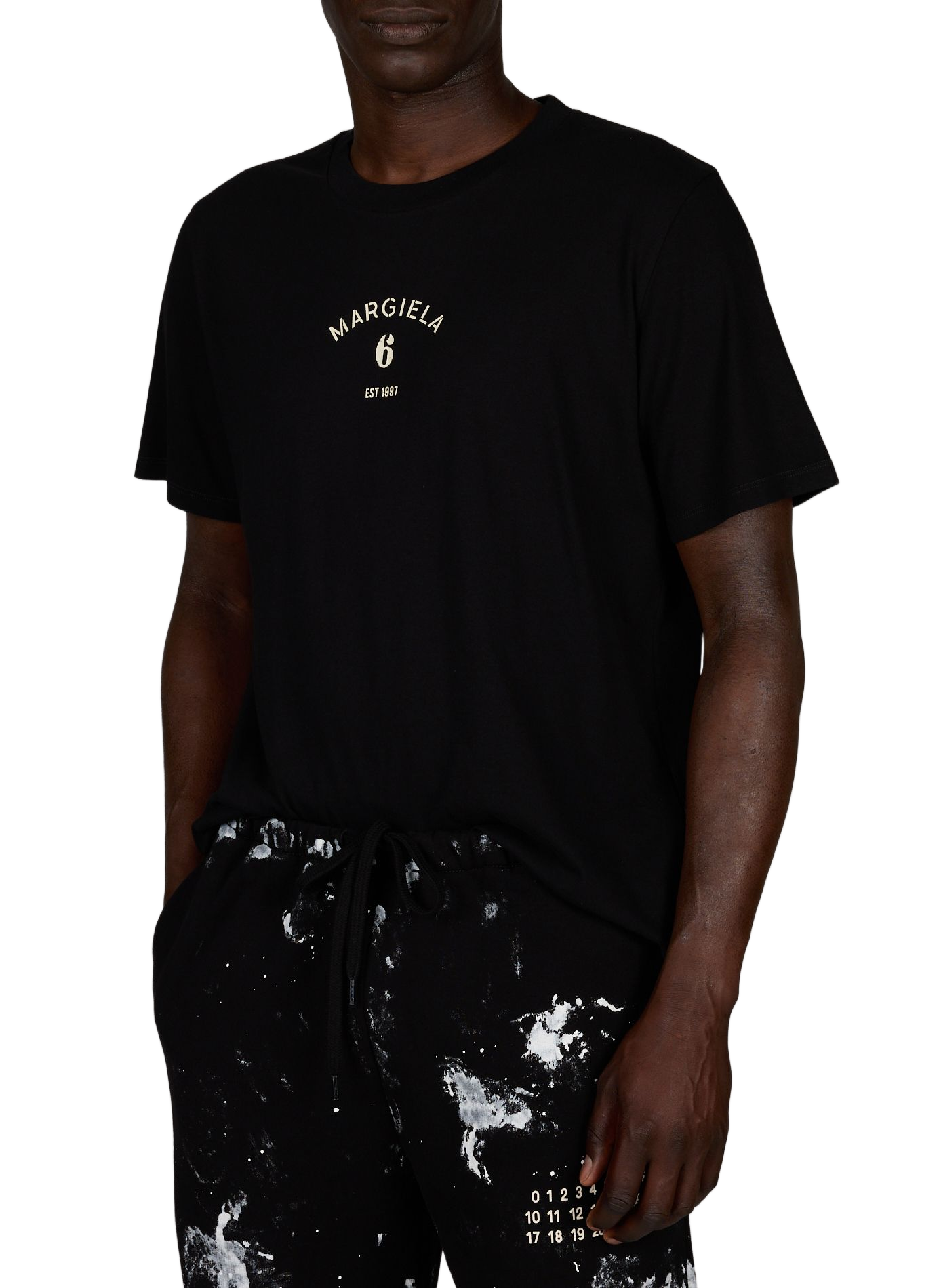 Round neck T-shirt MAISON MARGIELA Black