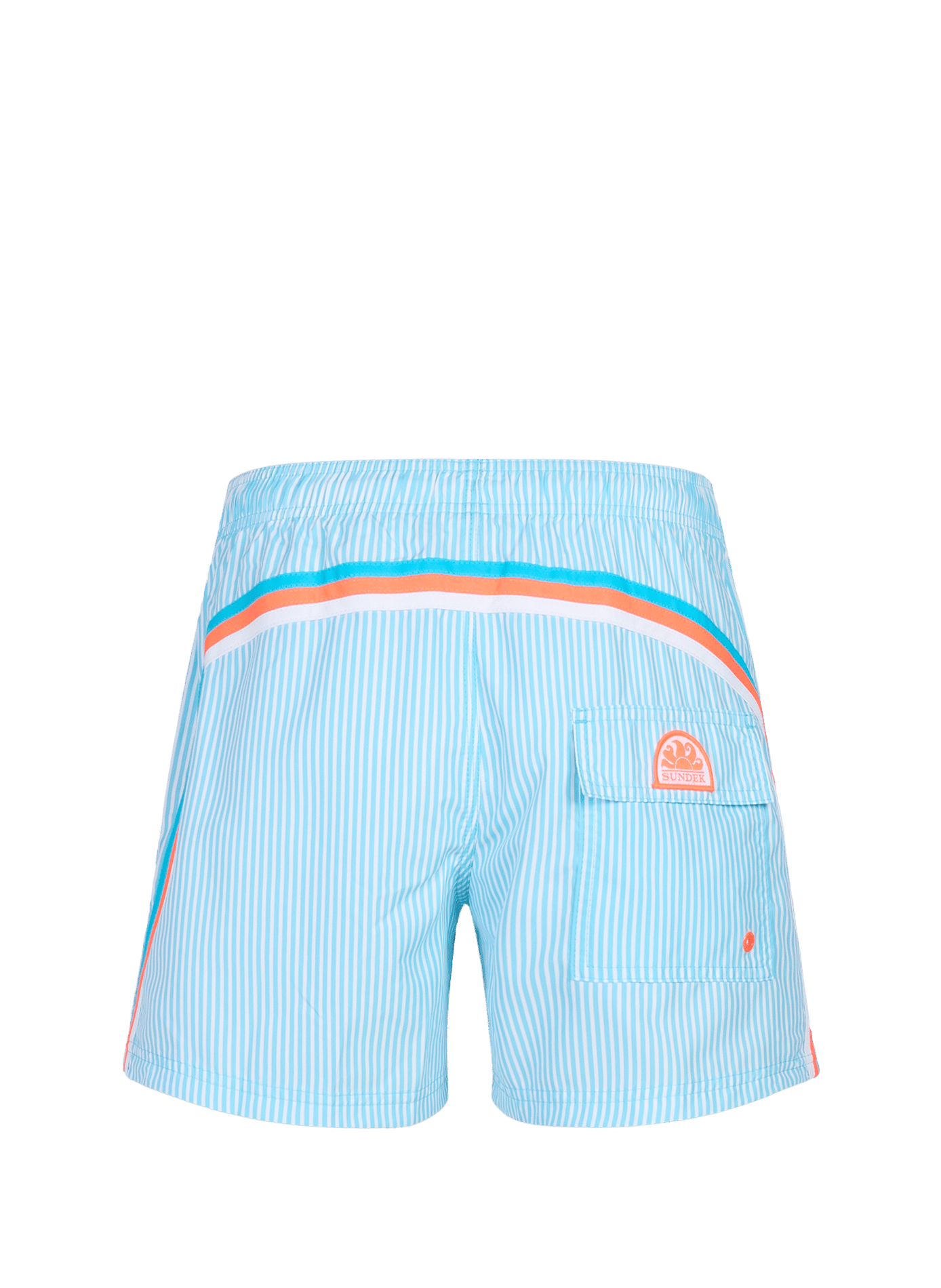 Rainbow Striped Swim Shorts SUNDEK Blue