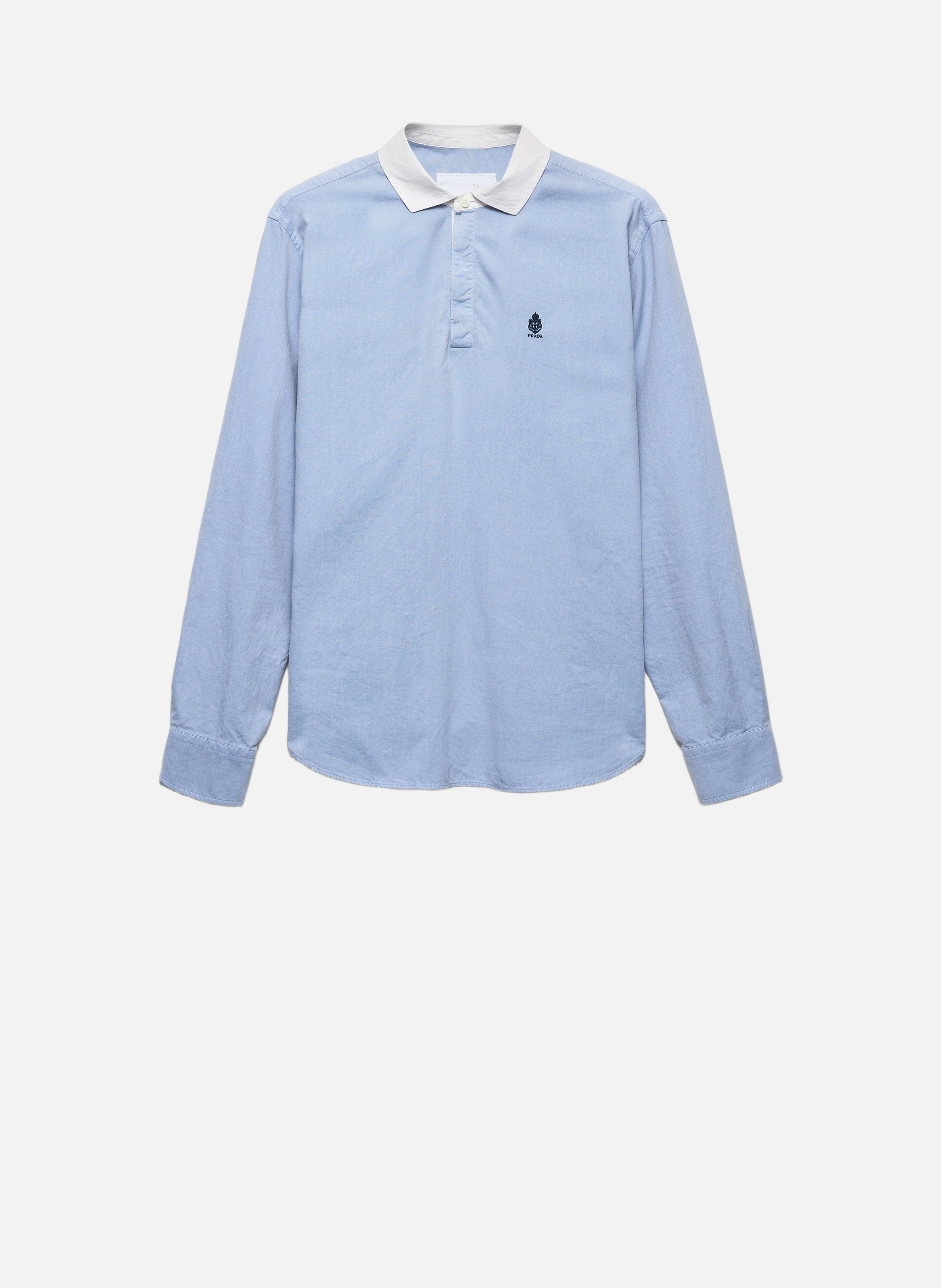 Chemise en coton PRADA Bleu