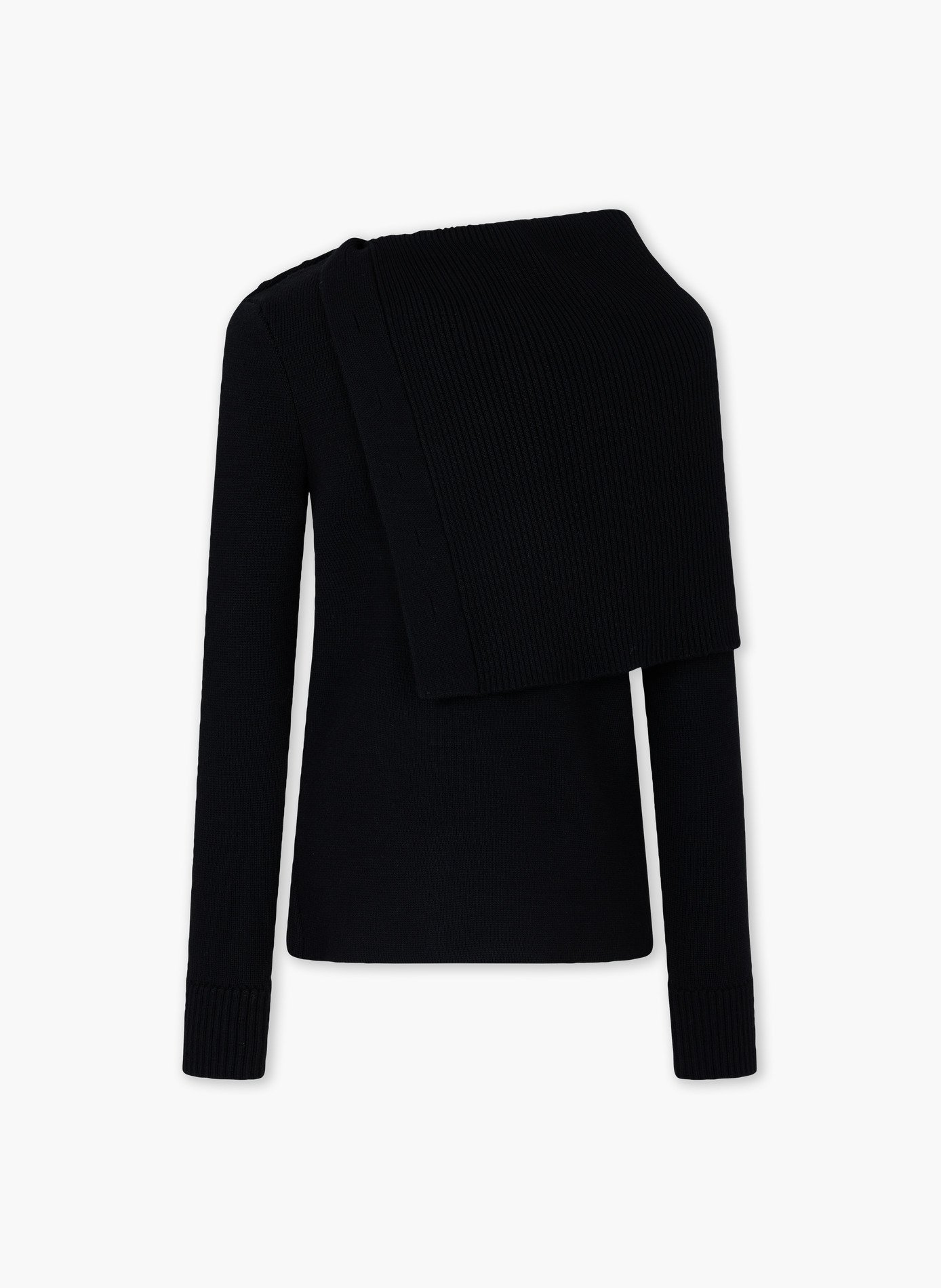 Pull en laine à manches longues avec boutons bijoux RABANNE Noir