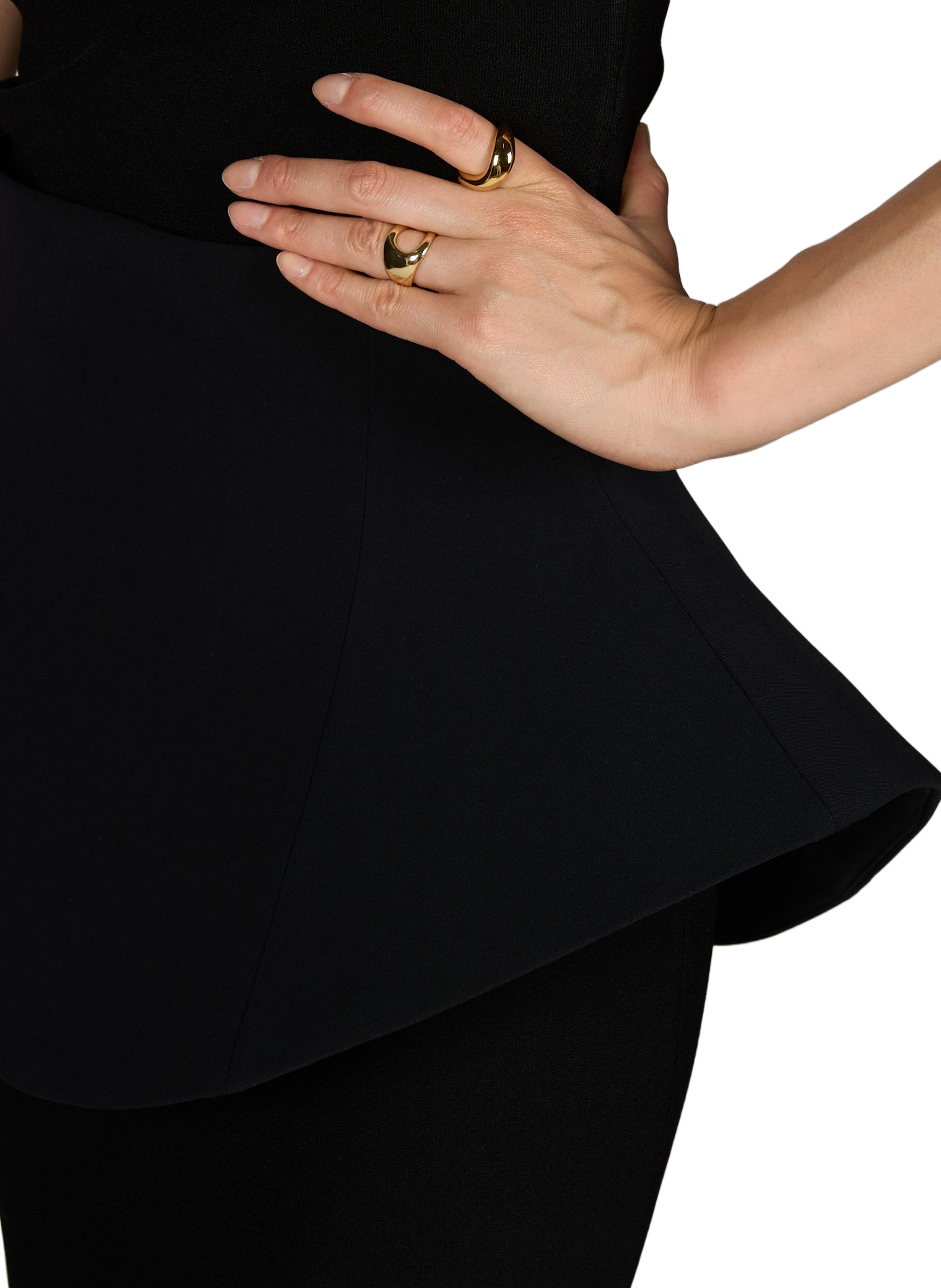 Asymmetrical mini skirt A.W.A.K.E. MODE Black