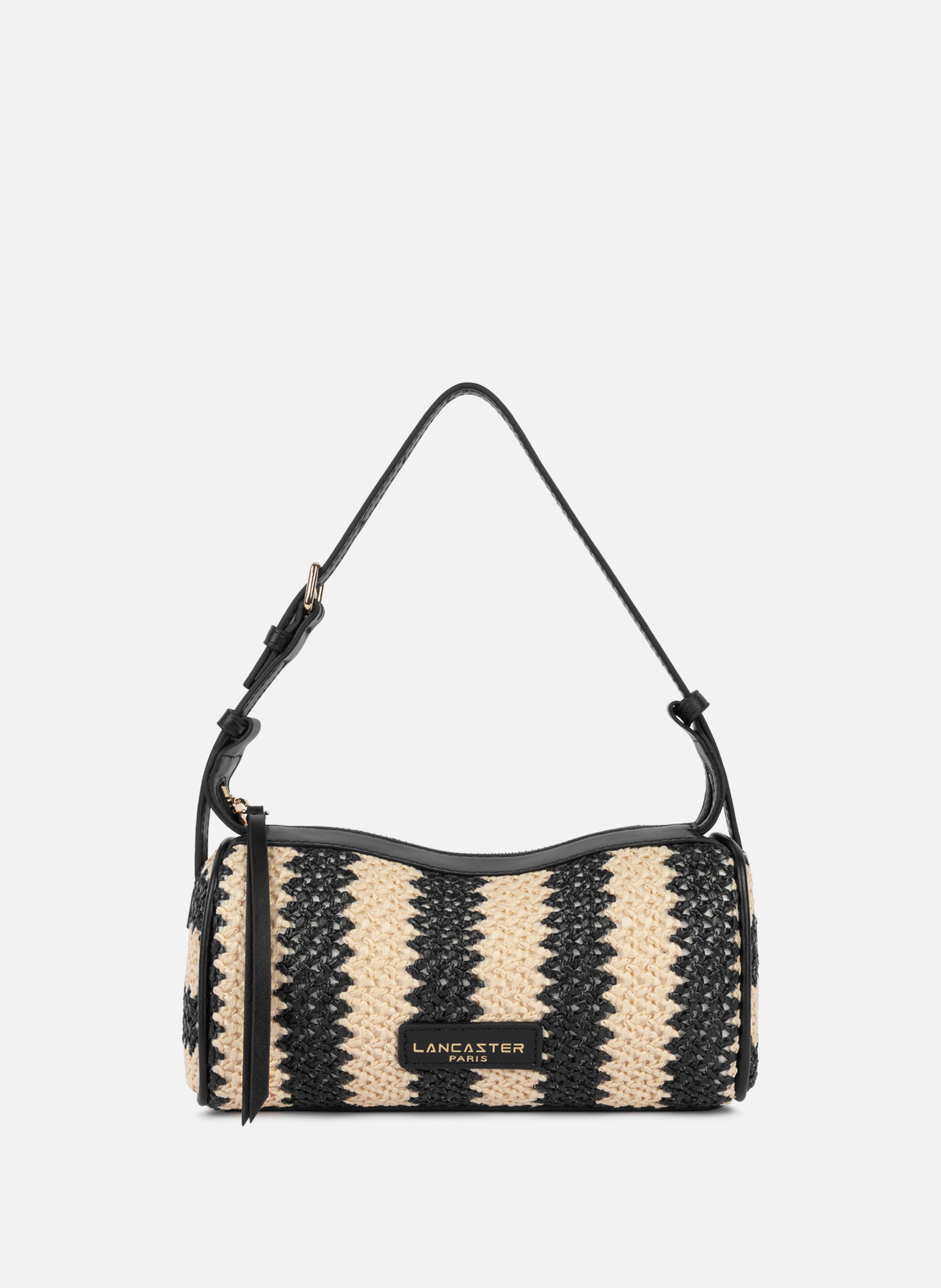 Petit sac rectangle - mini osier LANCASTER Noir