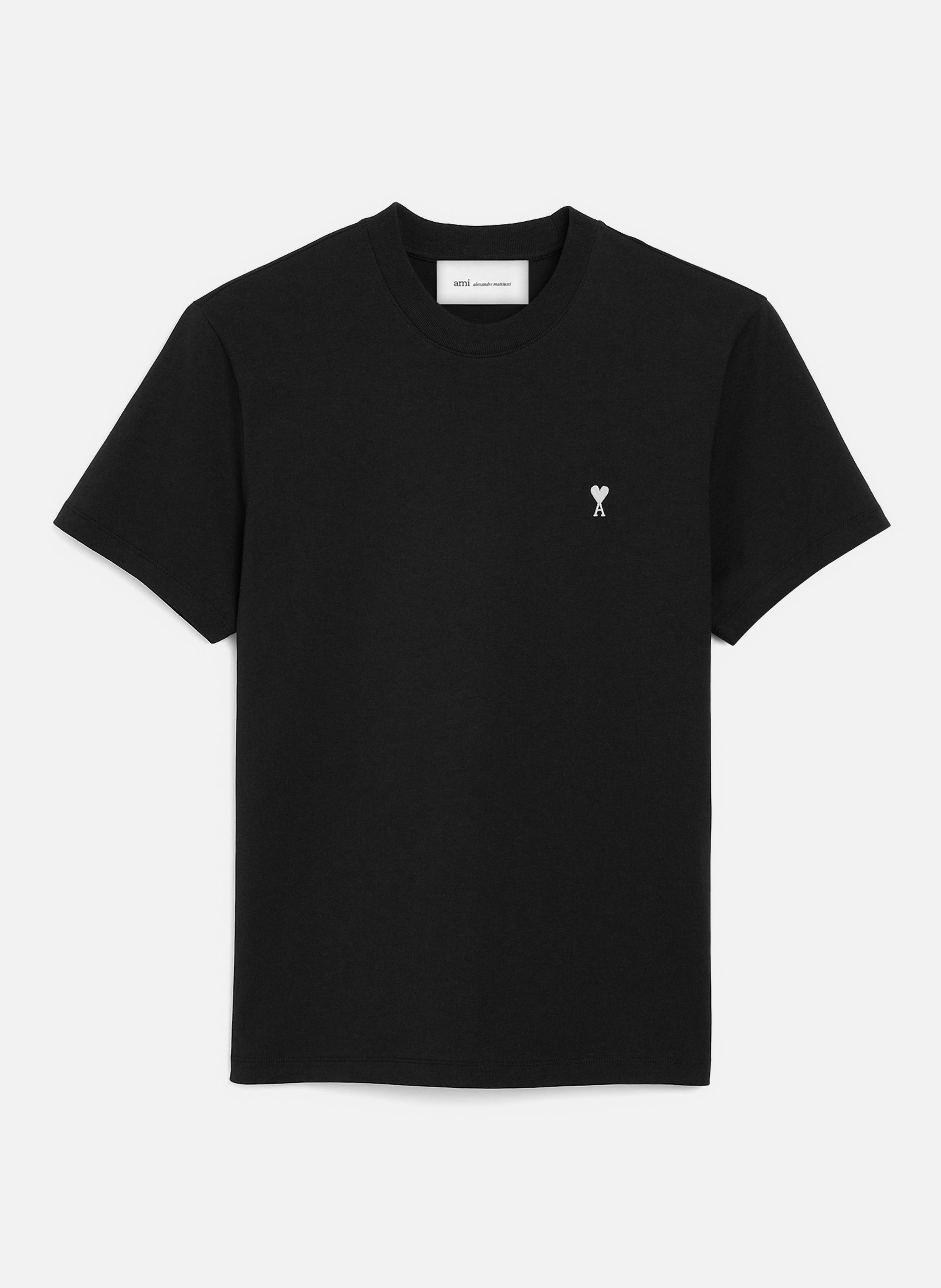 T-shirt ami de coeur en coton AMI PARIS Noir