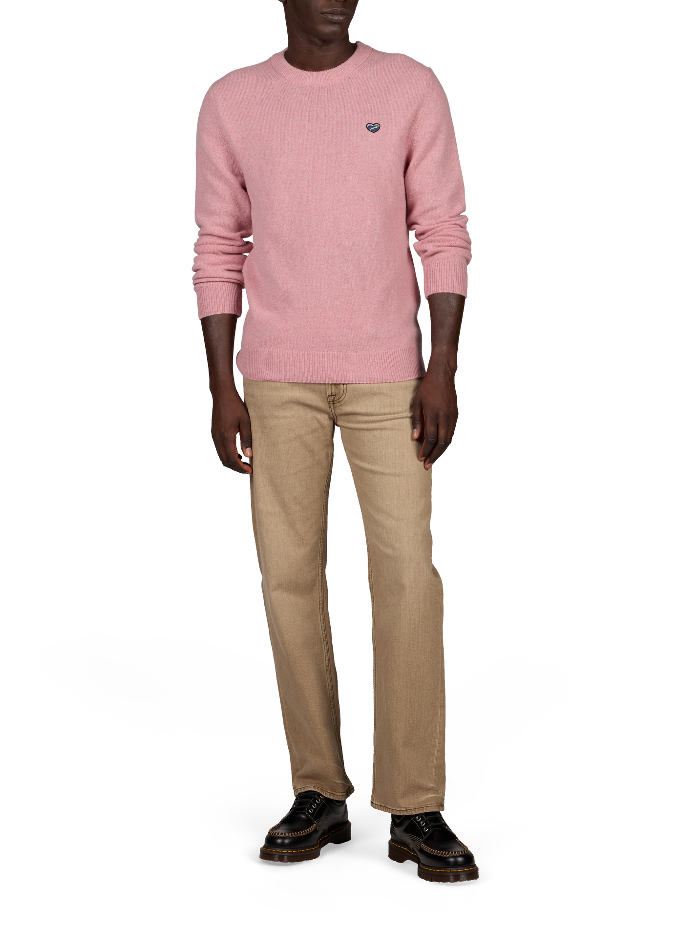 Oversized round neck wool sweater MAISON LABICHE Pink
