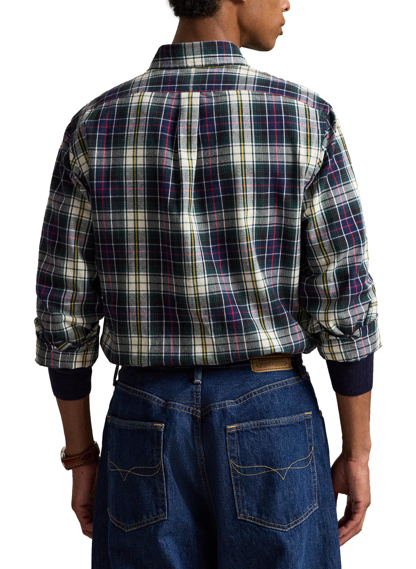 Chemise à carreaux en coton POLO RALPH LAUREN Bleu