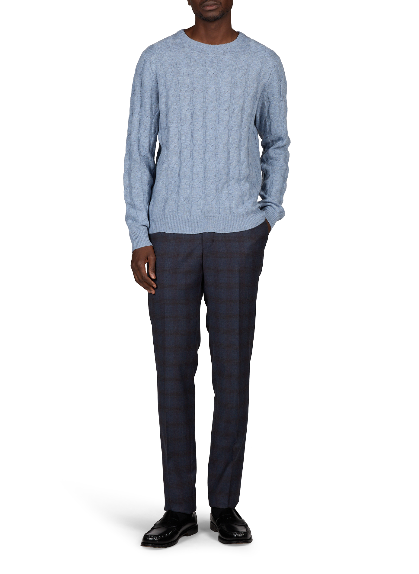 Strickpullover aus gemischter Wolle VAN LAACK Blau