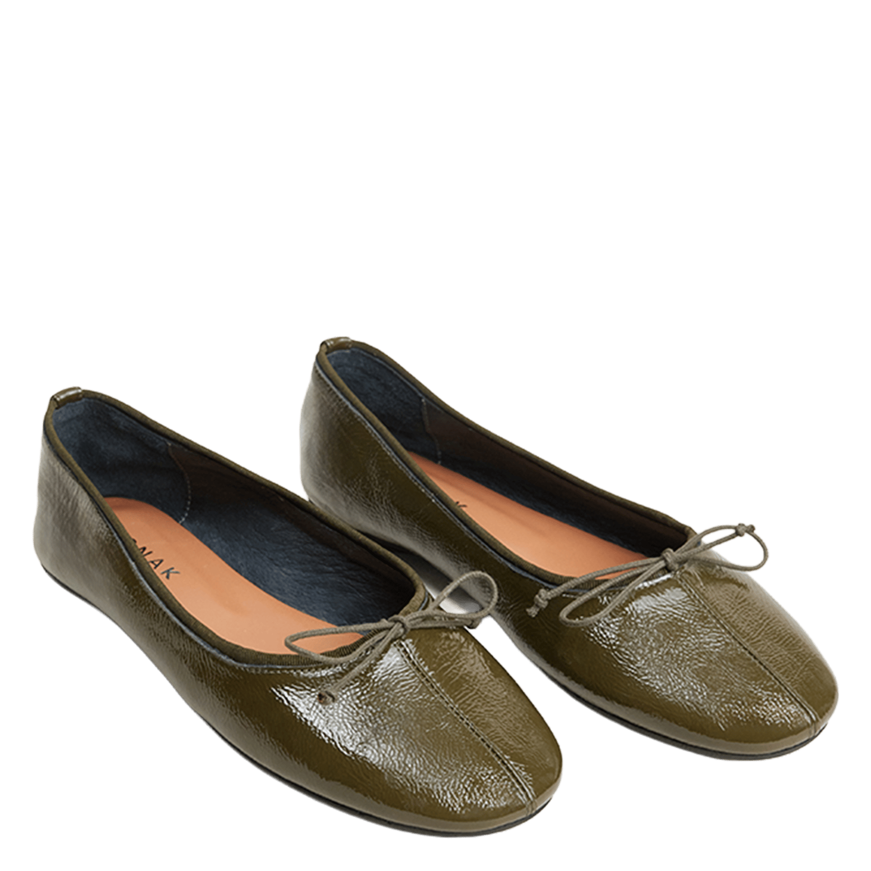 Ballerines en cuir dallette JONAK Kaki
