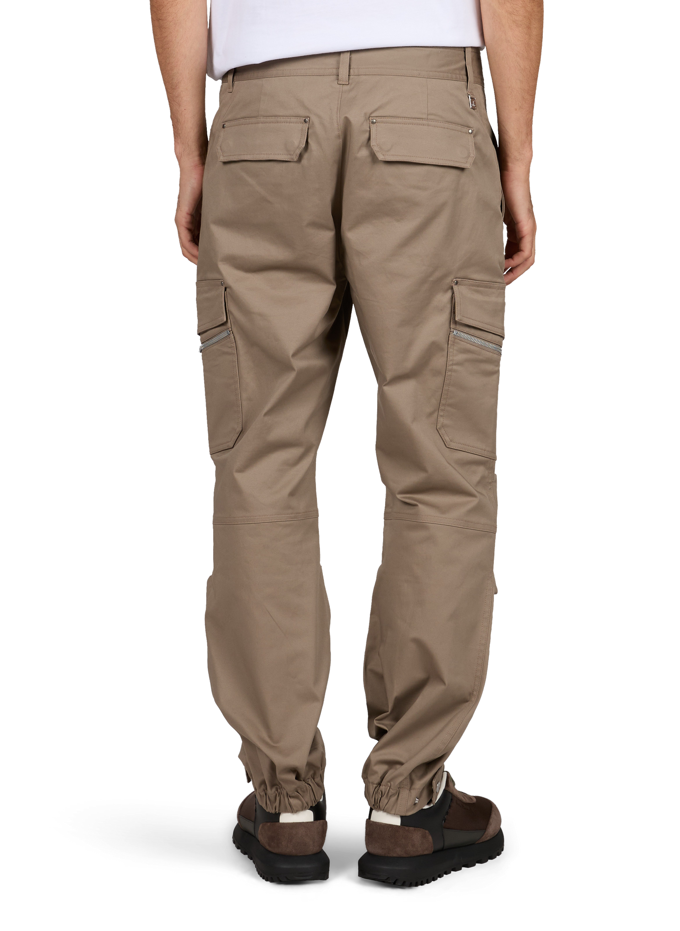 Cargo broek van gemengd katoen MOOSE KNUCKLES Beige