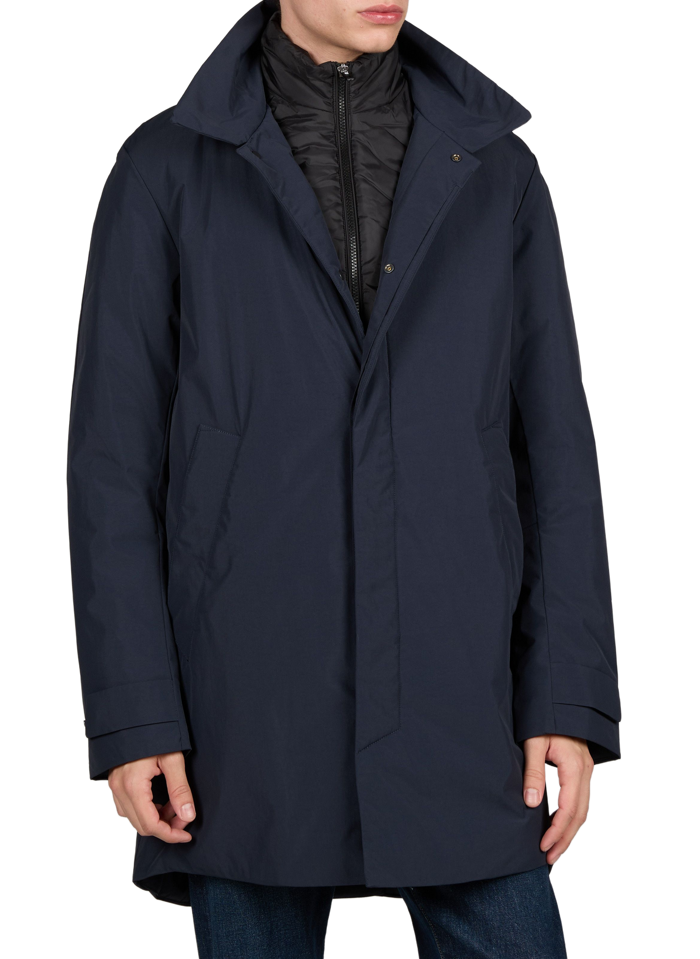 Classic collar parka KRAKATAU Blue