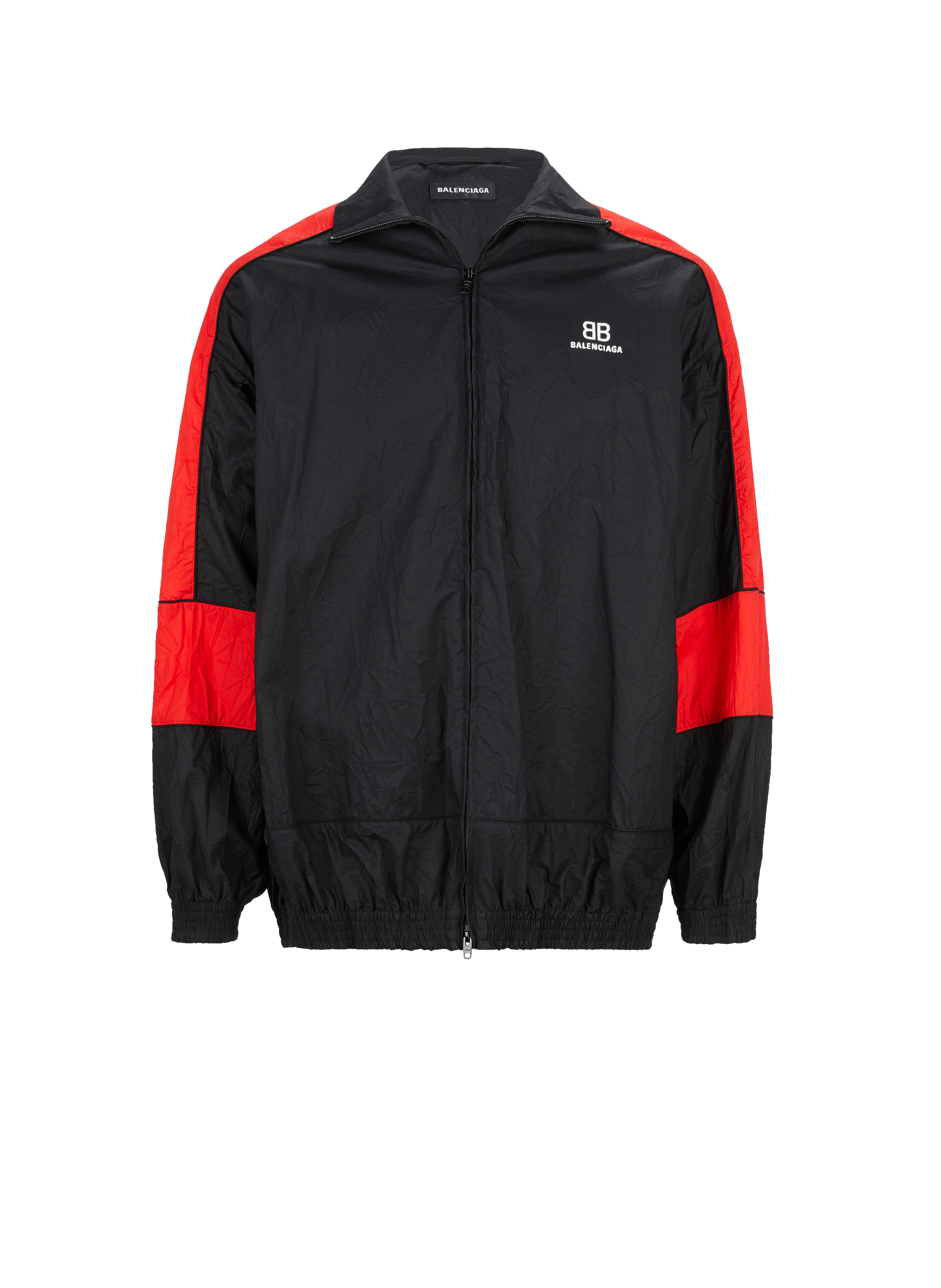 Veste zippée en popeline de coton