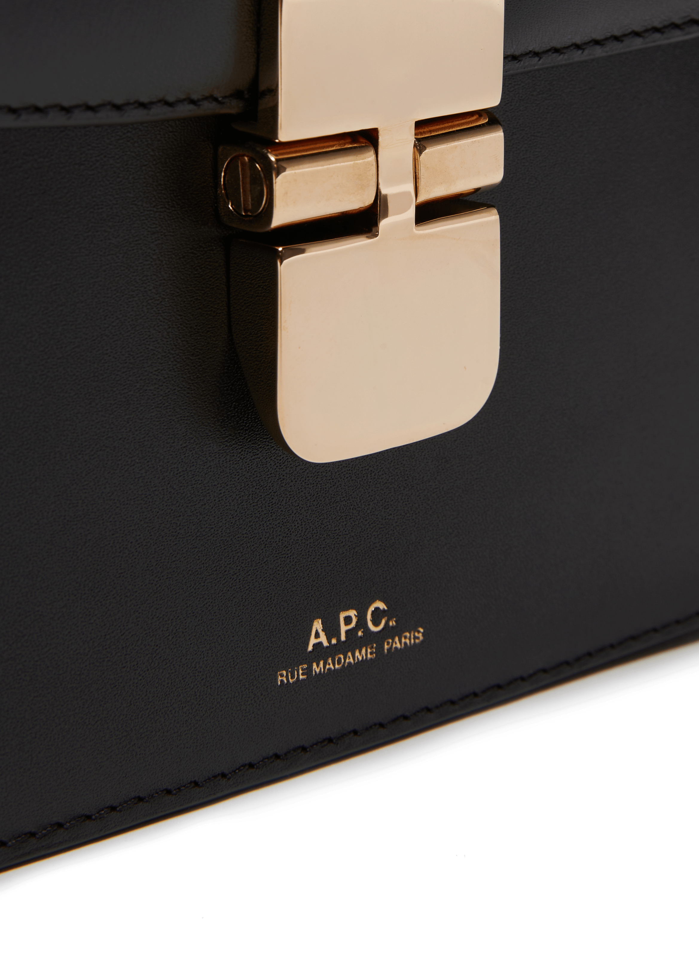 Grace small leather bag A.P.C. Black