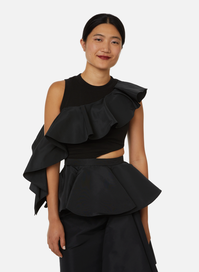 Ruffle top with cut-out ALEXANDER MCQUEEN