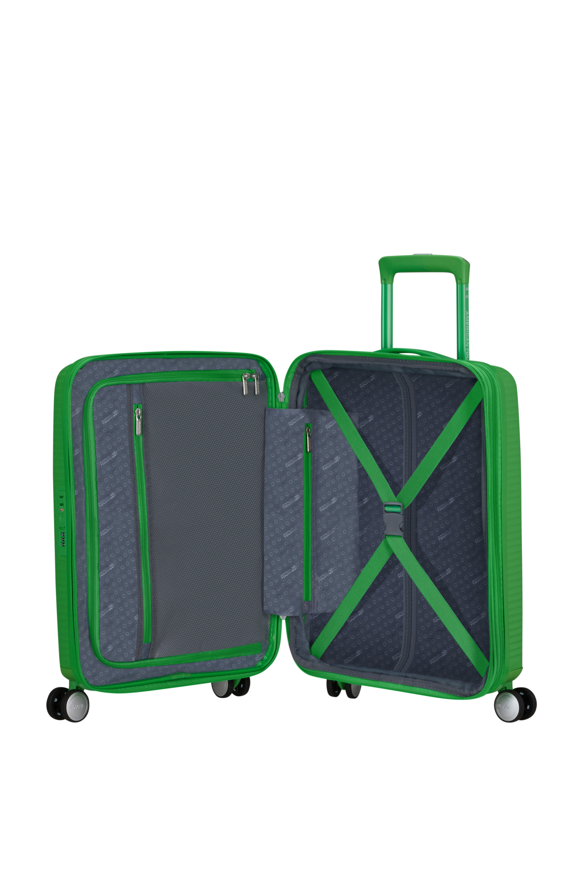 Soundbox valise 4 roues taille s AMERICAN TOURISTER Vert